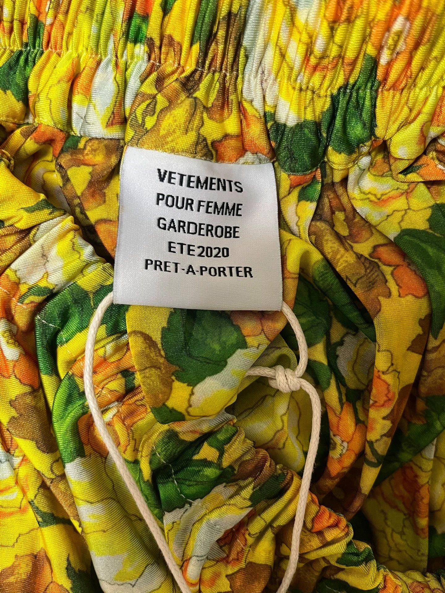 Vetements Vetements Yellow Floral Skirt S - dmc Size US 26 / EU 42 - 4 Thumbnail