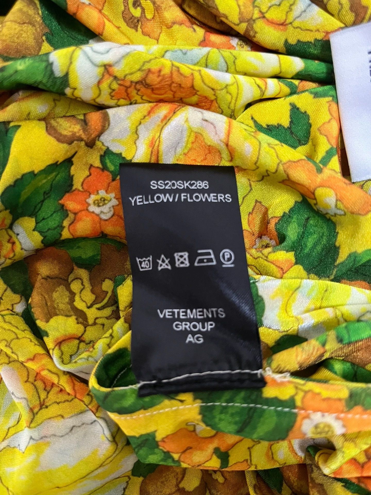 Vetements Vetements Yellow Floral Skirt S - dmc Size US 26 / EU 42 - 6 Thumbnail