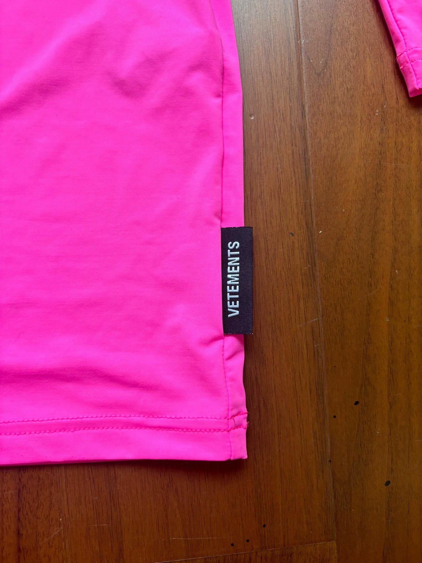 Vetements VETEMENTS Pink Logo Dress - dmc Size US S / EU 44-46 / 1 - 2 Thumbnail