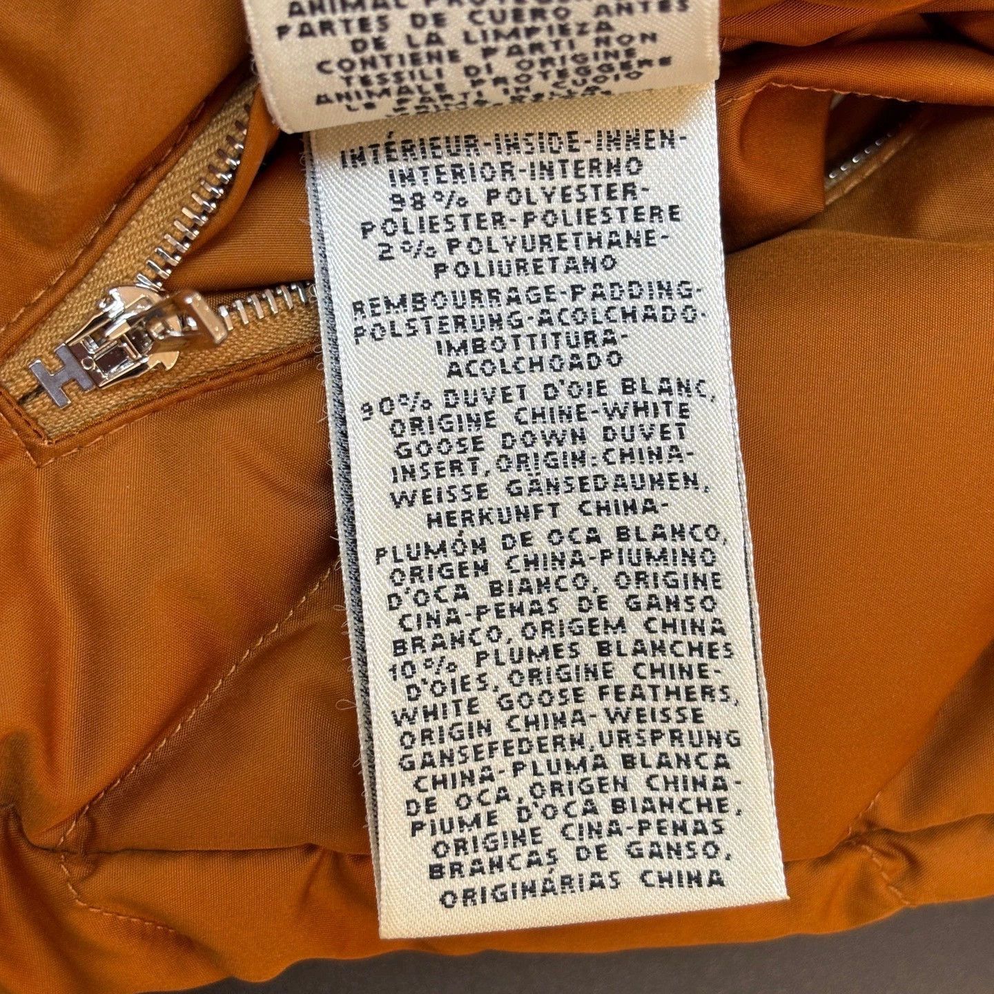 Hermes Hermes Orange Down Vest Size 34 - dmc Size US XS / EU 42 / 0 - 6 Thumbnail