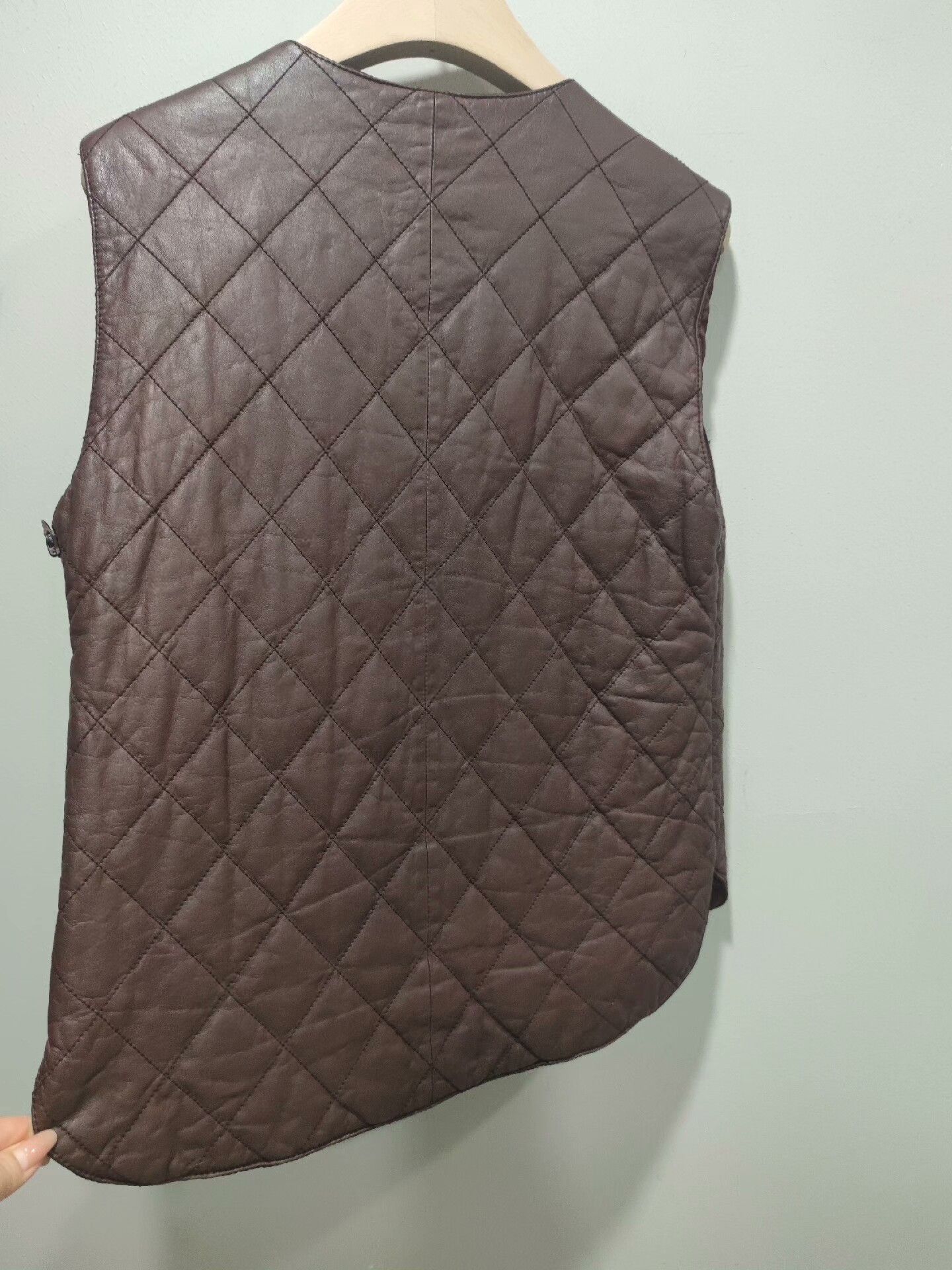 Brunello Cucinelli Brunello Cucinelli Brown Leather Vest - dmc Size US L / EU 52-54 / 3 - 6 Thumbnail