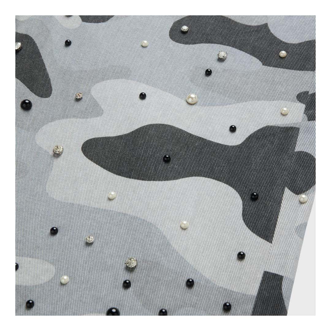 Homme + Femme La Homme Femme Gemstone Snow Camo Denim Shorts Size US 40 / EU 56 - 3 Thumbnail