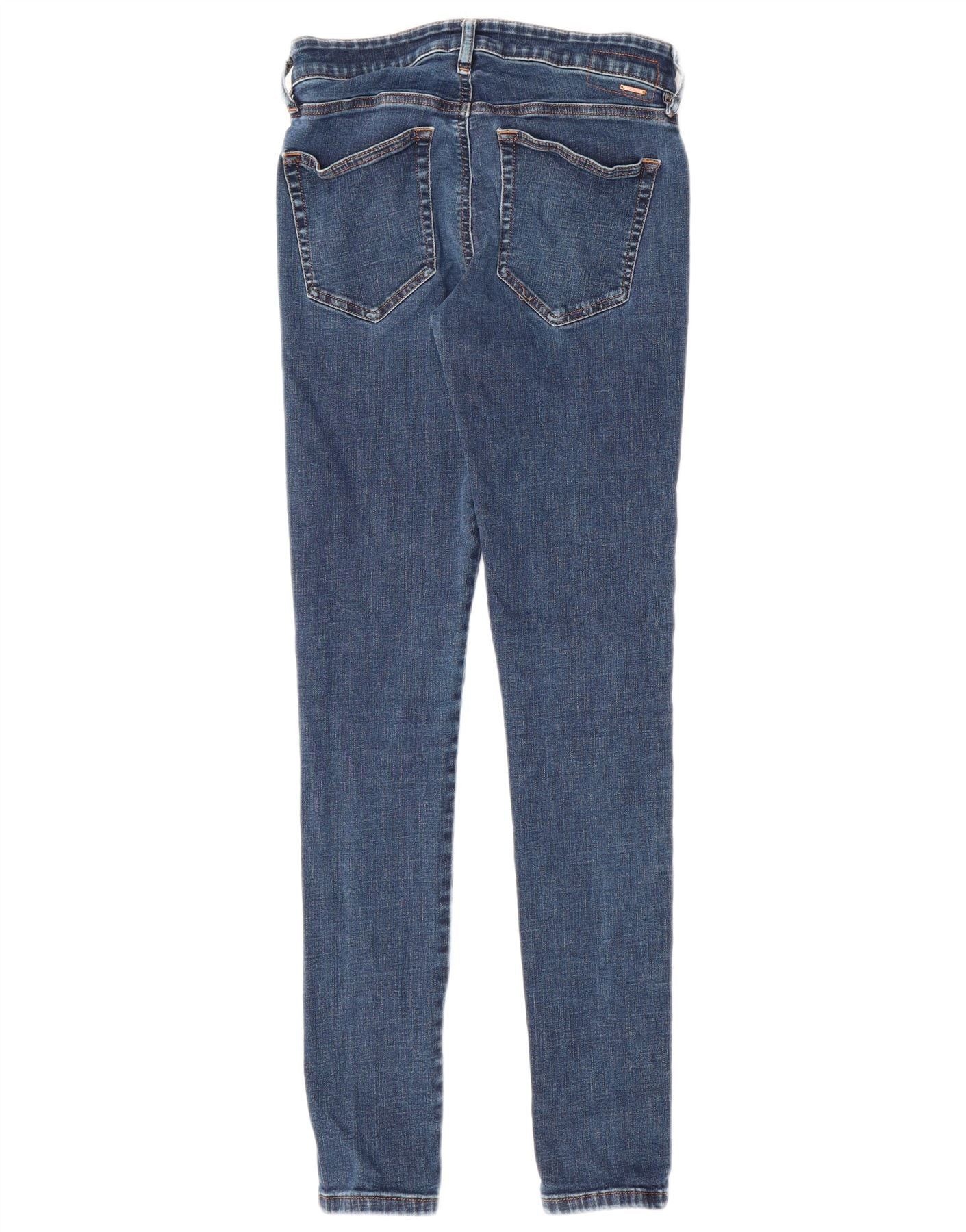 Diesel Womens Slandy Super Slim Skinny Jeans W27 L29 Blue Cotton Size 27" / US 4 / IT 40 - 3 Thumbnail