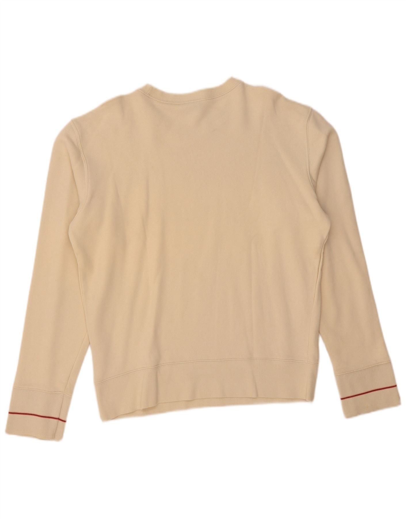 Diesel Womens Graphic Sweatshirt Jumper UK 18 XL Beige Cotton Size L / US 10 / IT 46 - 4 Thumbnail