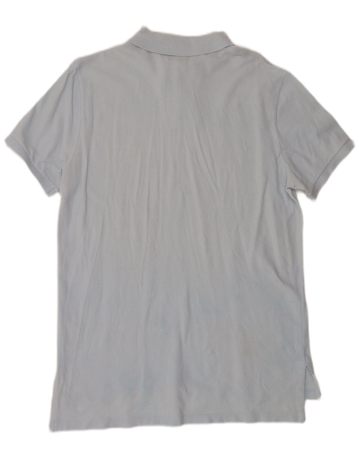 Polo Ralph Lauren Mens Custom Fit Polo Shirt Large Blue Cotton Size US XL / EU 56 / 4 - 4 Thumbnail