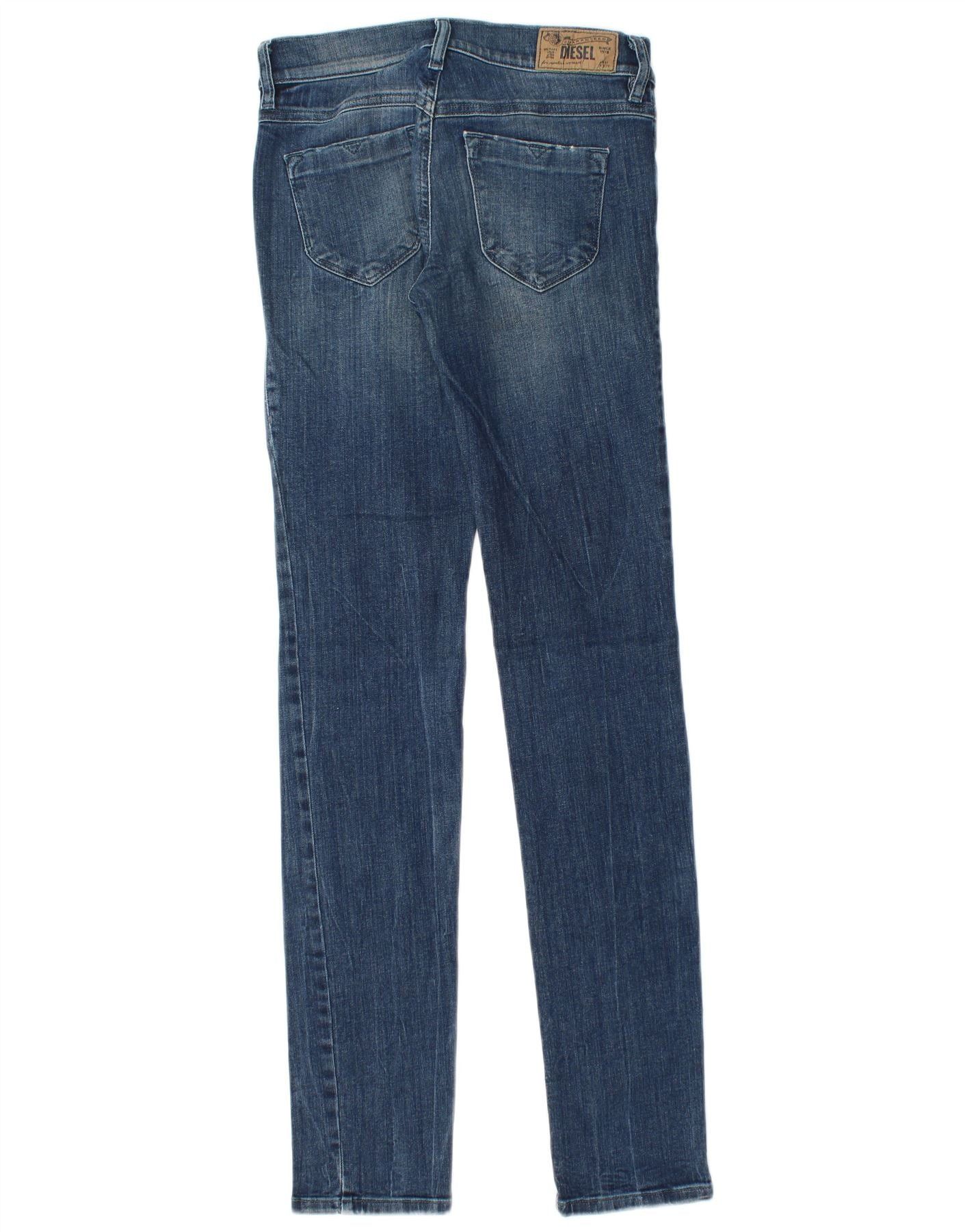 Diesel Womens Distressed Slim Jeans W26 L32 Blue Cotton Size 42" / US 20 - 3 Thumbnail