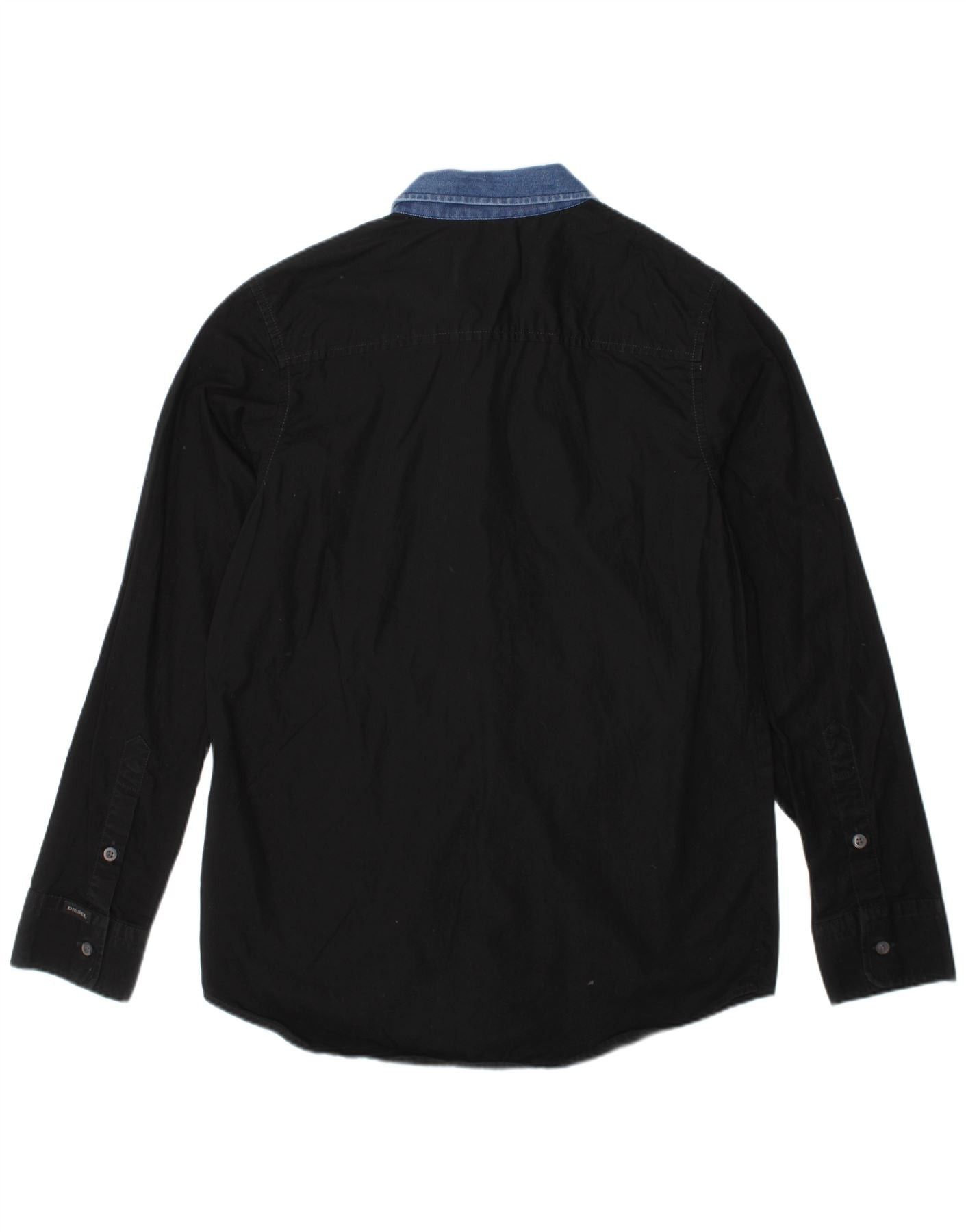 Diesel Boys Shirt 9-10 Years Black Cotton Size L / US 10 / IT 46 - 4 Thumbnail