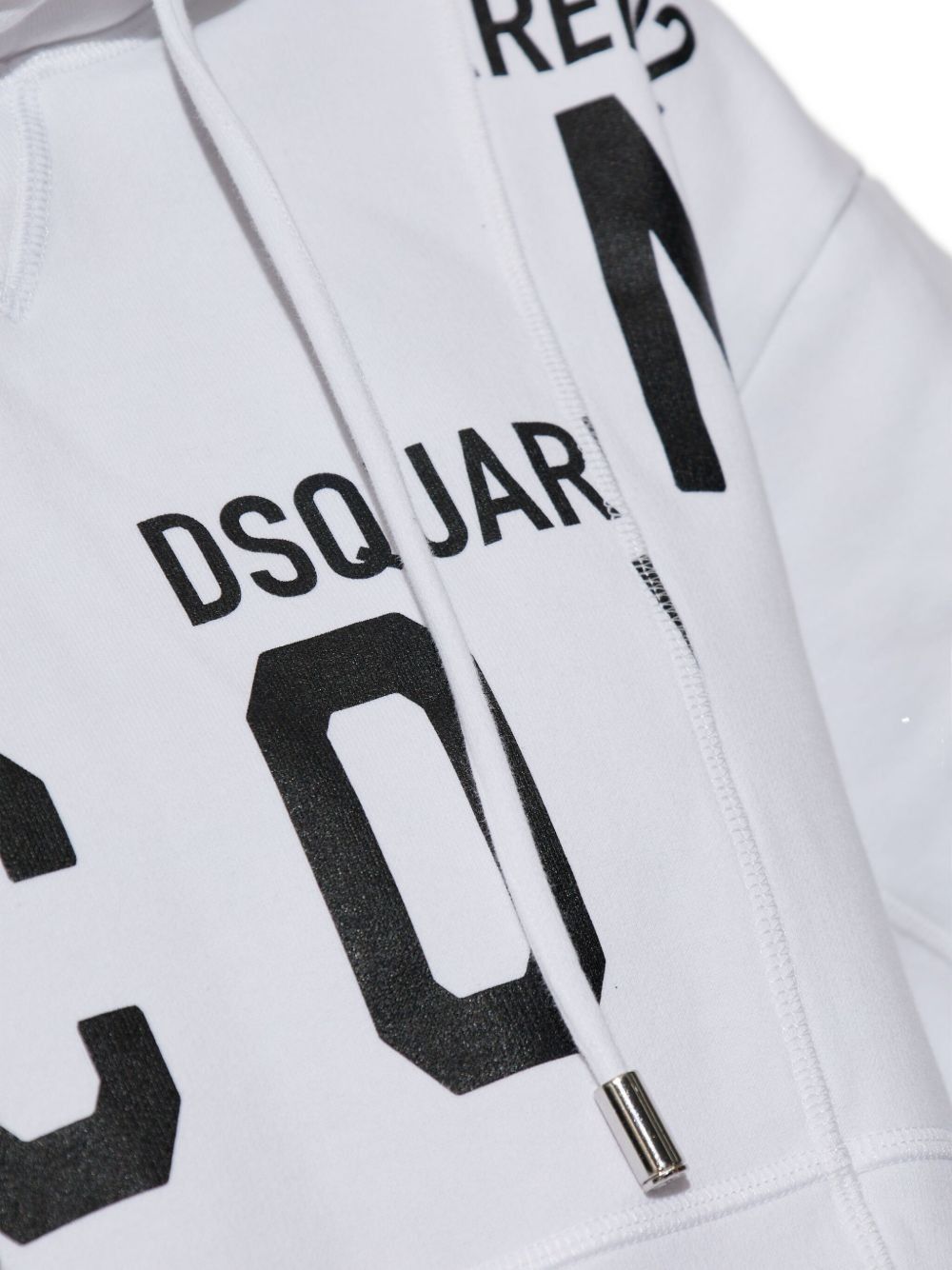 Dsquared2 COTTON CROPPED HOODIE Size M / US 6-8 / IT 42-44 - 3 Thumbnail
