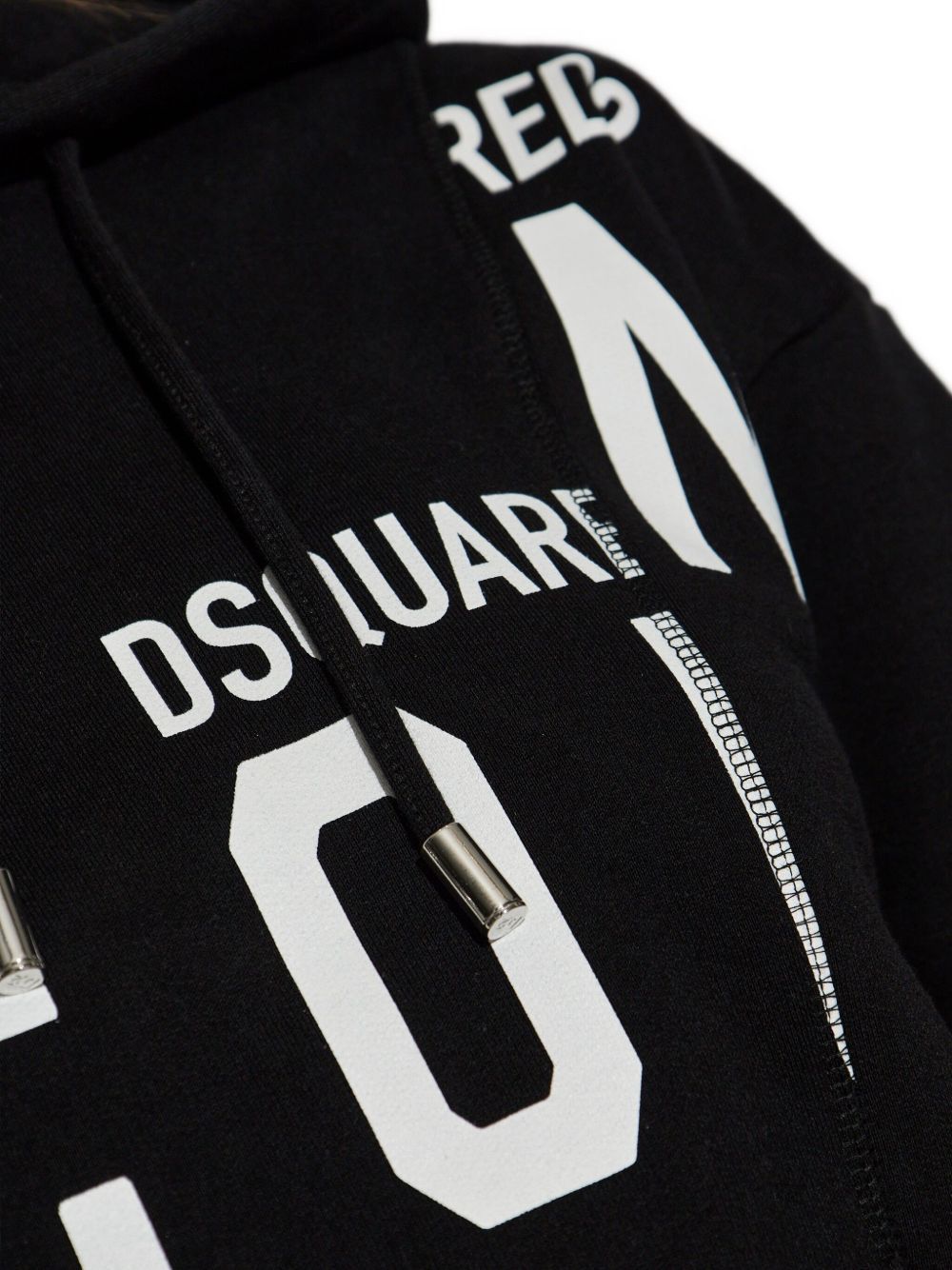 Dsquared2 COTTON CROPPED HOODIE Size M / US 6-8 / IT 42-44 - 2 Thumbnail