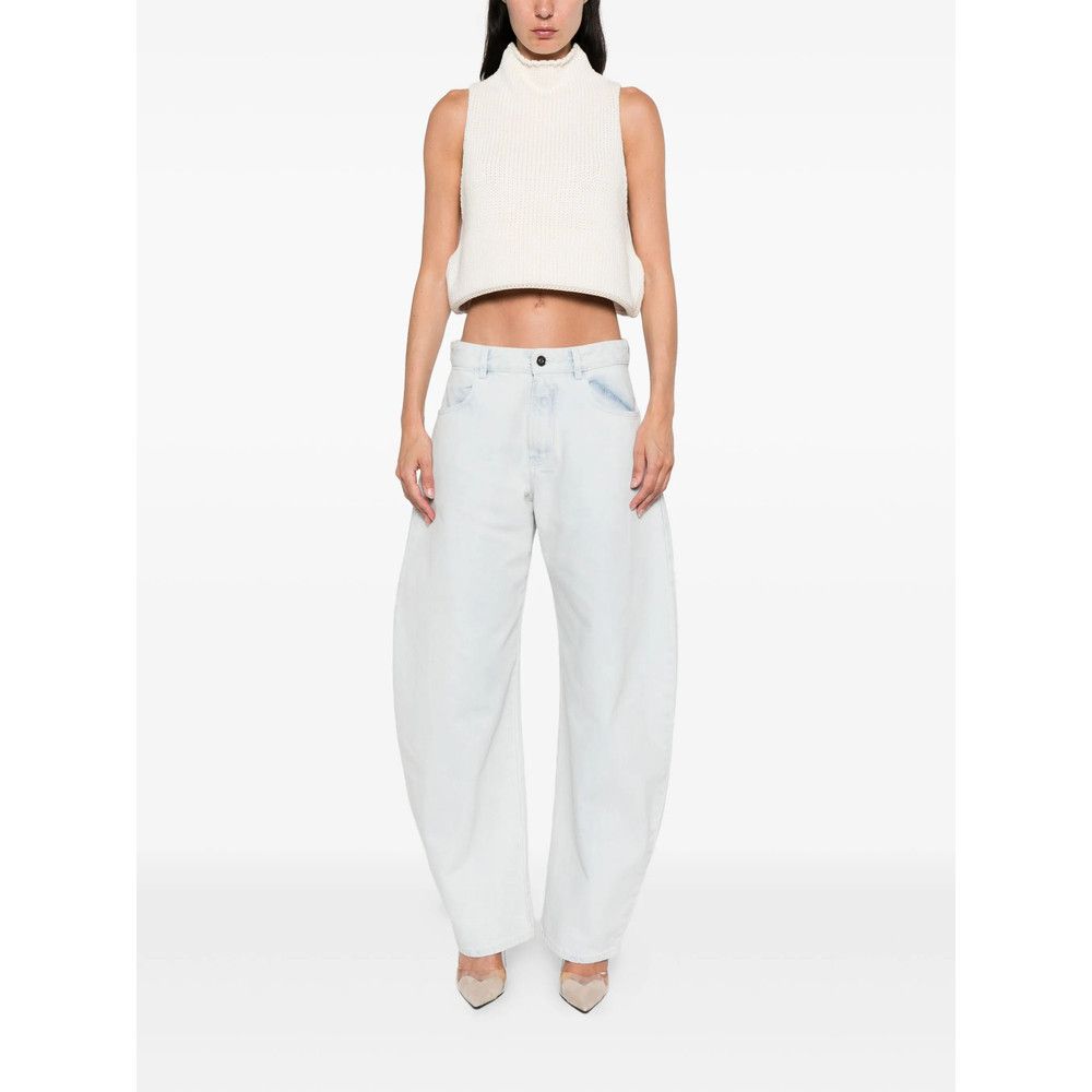 Alaia LOW ROUND DENIM JEANS Size 28" / US 6 / IT 42 - 4 Thumbnail