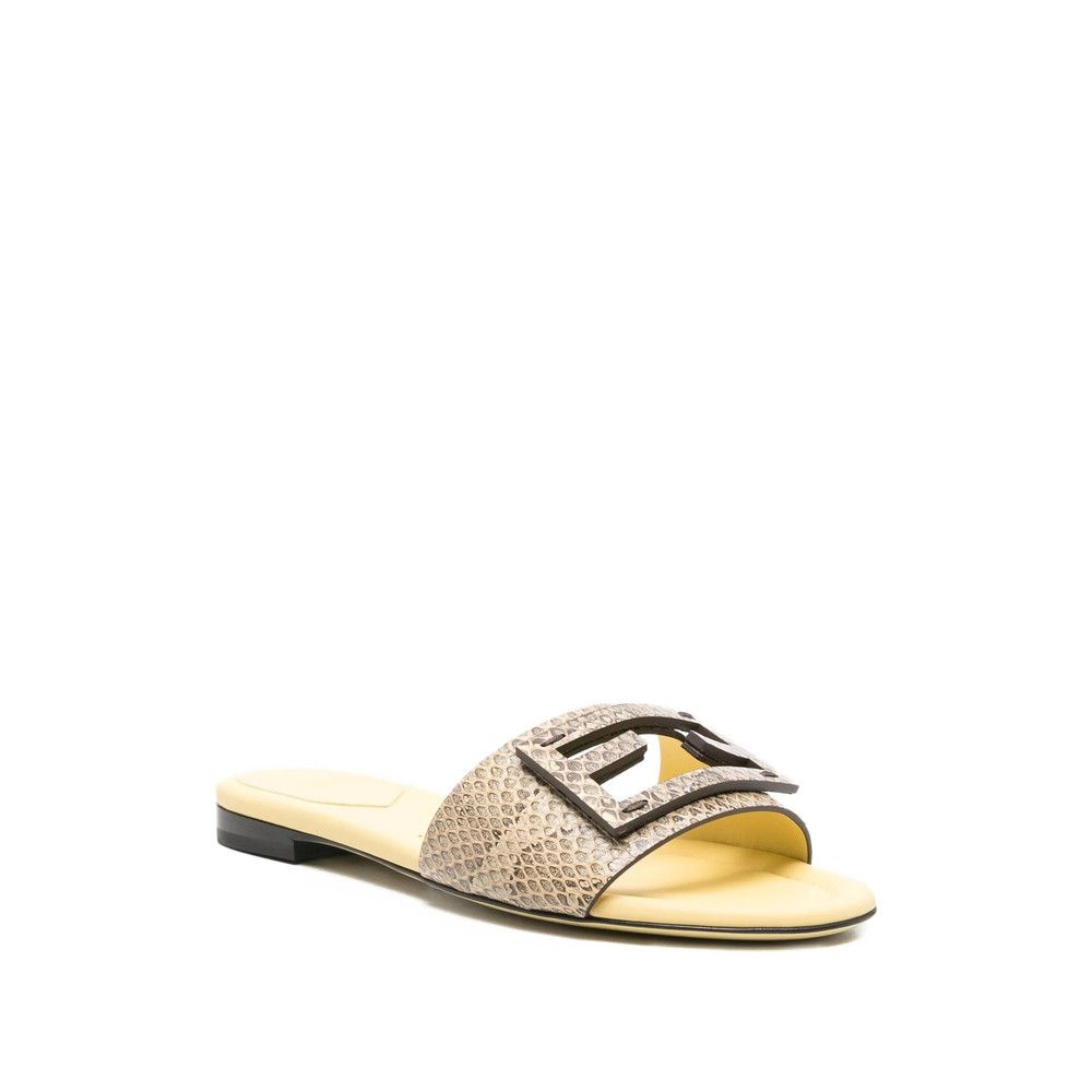 Fendi snakeskin leather sandals Size US 7 / IT 37 - 3 Thumbnail