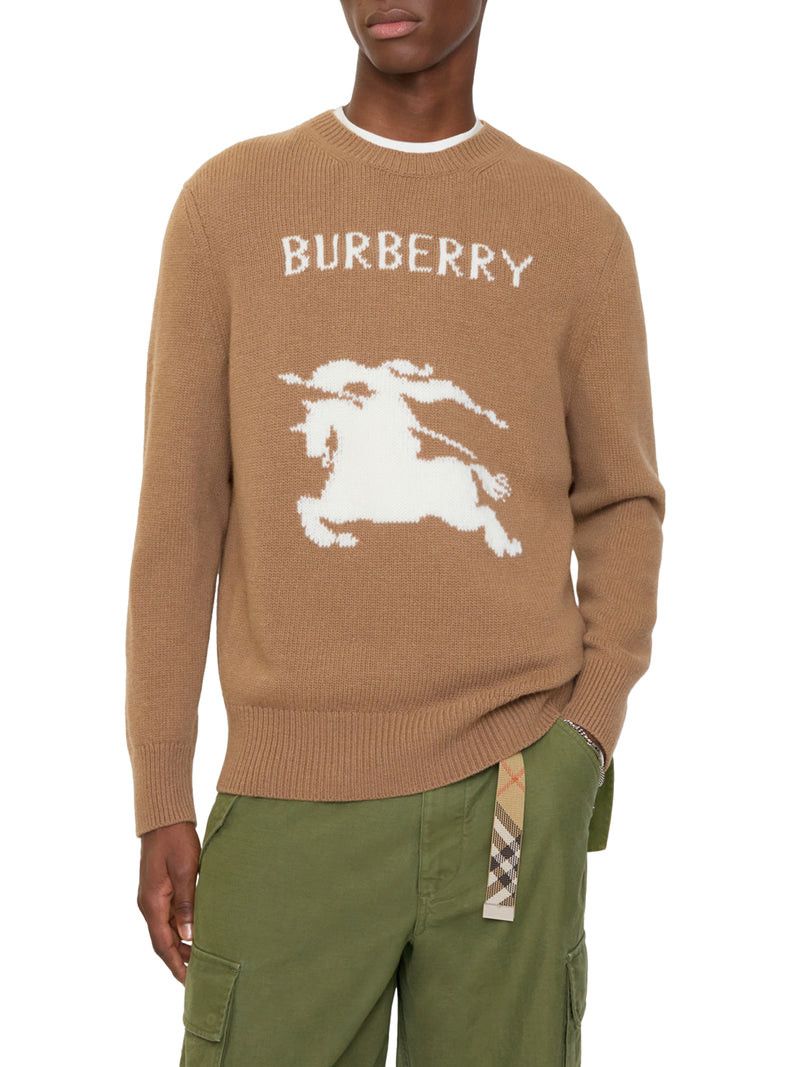 Burberry WOOL AND CASHMERE PULLOVER WITH EKD Size US L / EU 52-54 / 3 - 2 Thumbnail