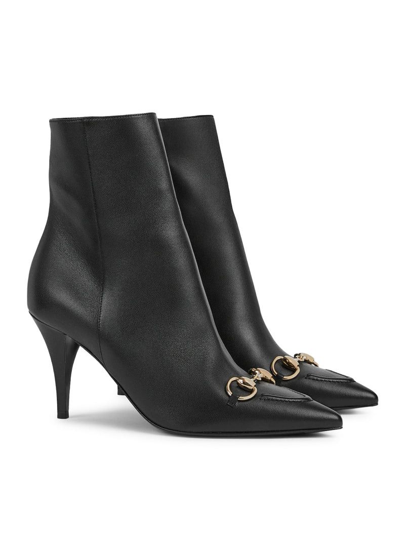 Gucci LEATHER ANKLE BOOTS WITH HORSEPIECE Size US 6 / IT 36 - 2 Thumbnail