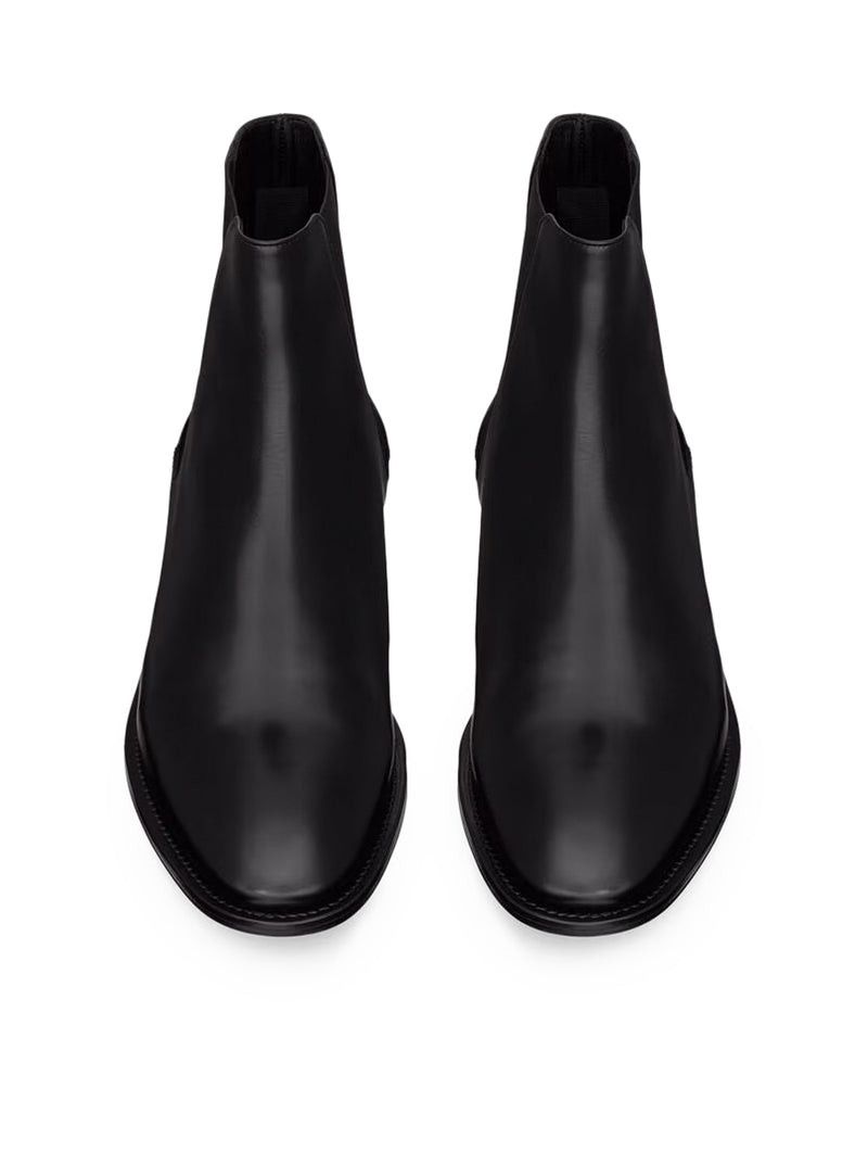 Saint Laurent Paris ADRIEN BOX LEATHER CHELSEA BOOTS Size US 8 / EU 41 - 3 Thumbnail