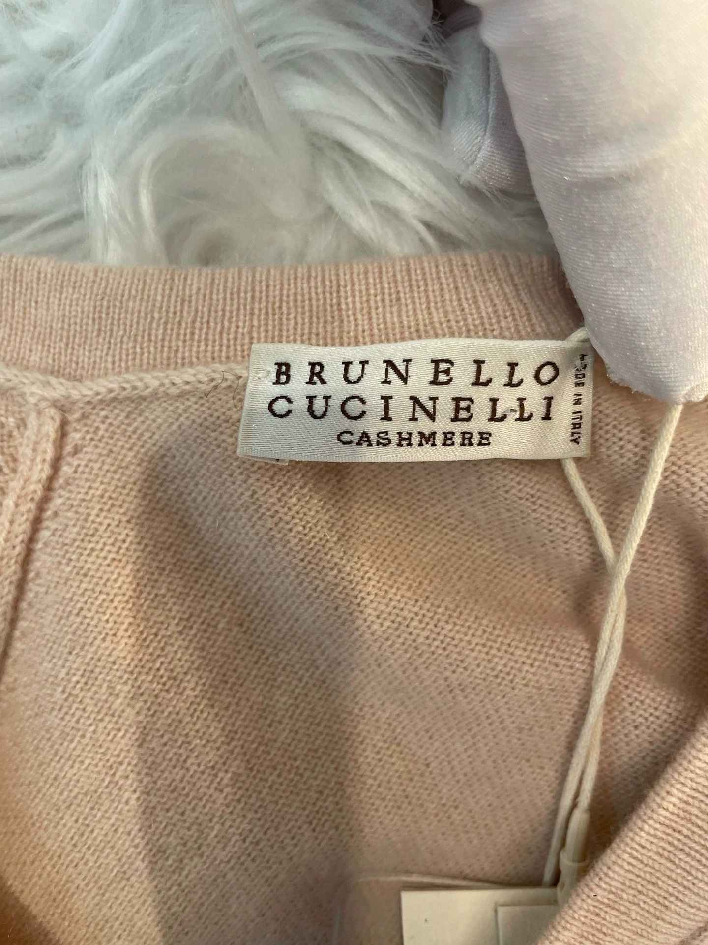 Brunello Cucinelli Brunello Cucinelli Pink Beaded Cashmere Sweater XS - dmc Size US XS / EU 42 / 0 - 6 Thumbnail