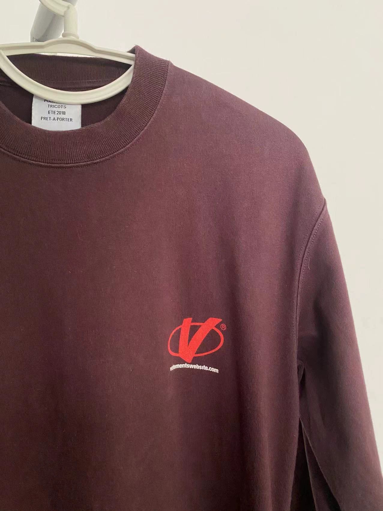 Vetements Vetements FW18 Longline Purple Sweatshirt - dmc Size US S / EU 44-46 / 1 - 2 Thumbnail