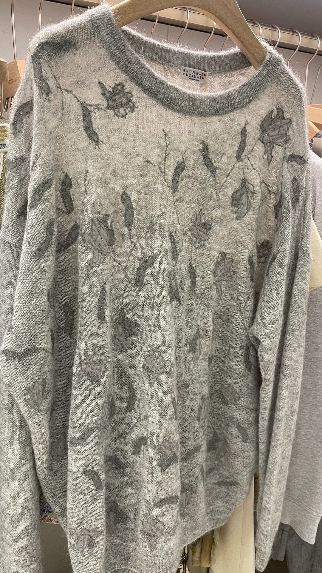Brunello Cucinelli Brunello Cucinelli Sequin Embroidered Sweater - dmc Size US XXL / EU 58 / 5 - 6 Thumbnail