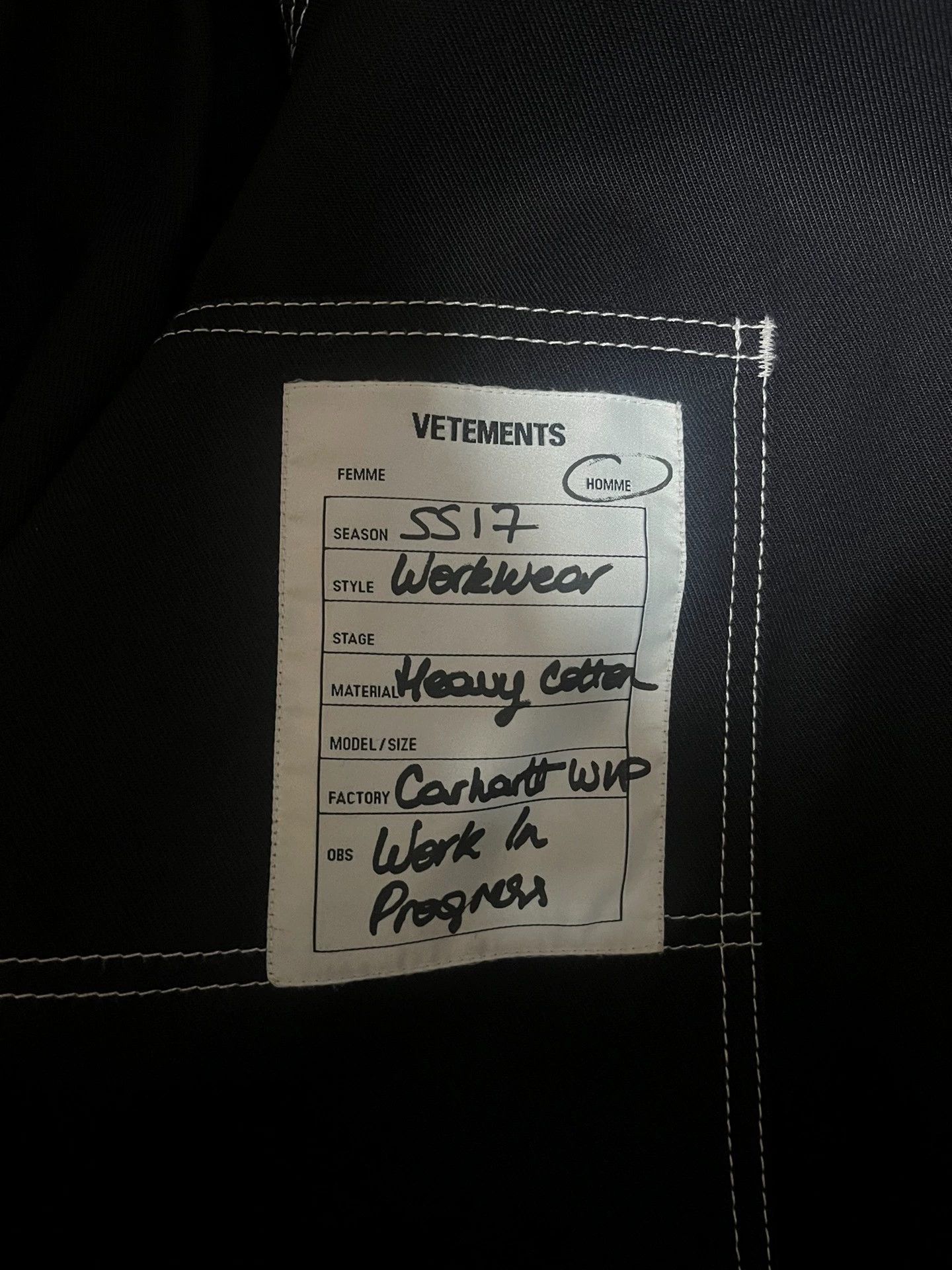 Vetements Vetements Carhartt Oversized Work Jacket - dmc Size US L / EU 52-54 / 3 - 2 Thumbnail