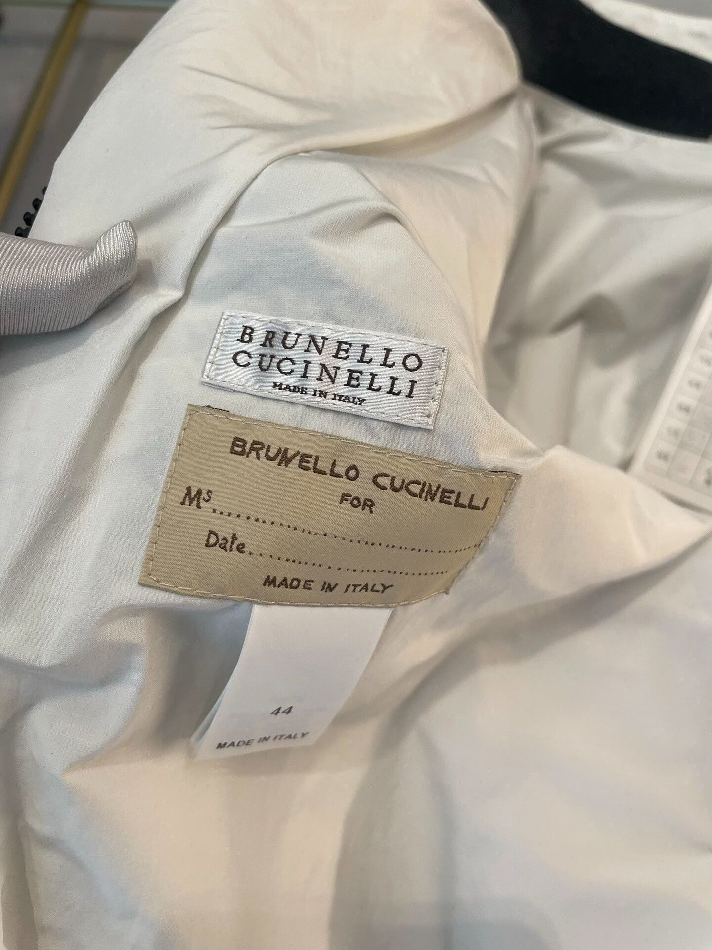 Brunello Cucinelli Brunello Cucinelli Beige Leather Hooded Jacket - dmc Size US XL / EU 56 / 4 - 3 Thumbnail