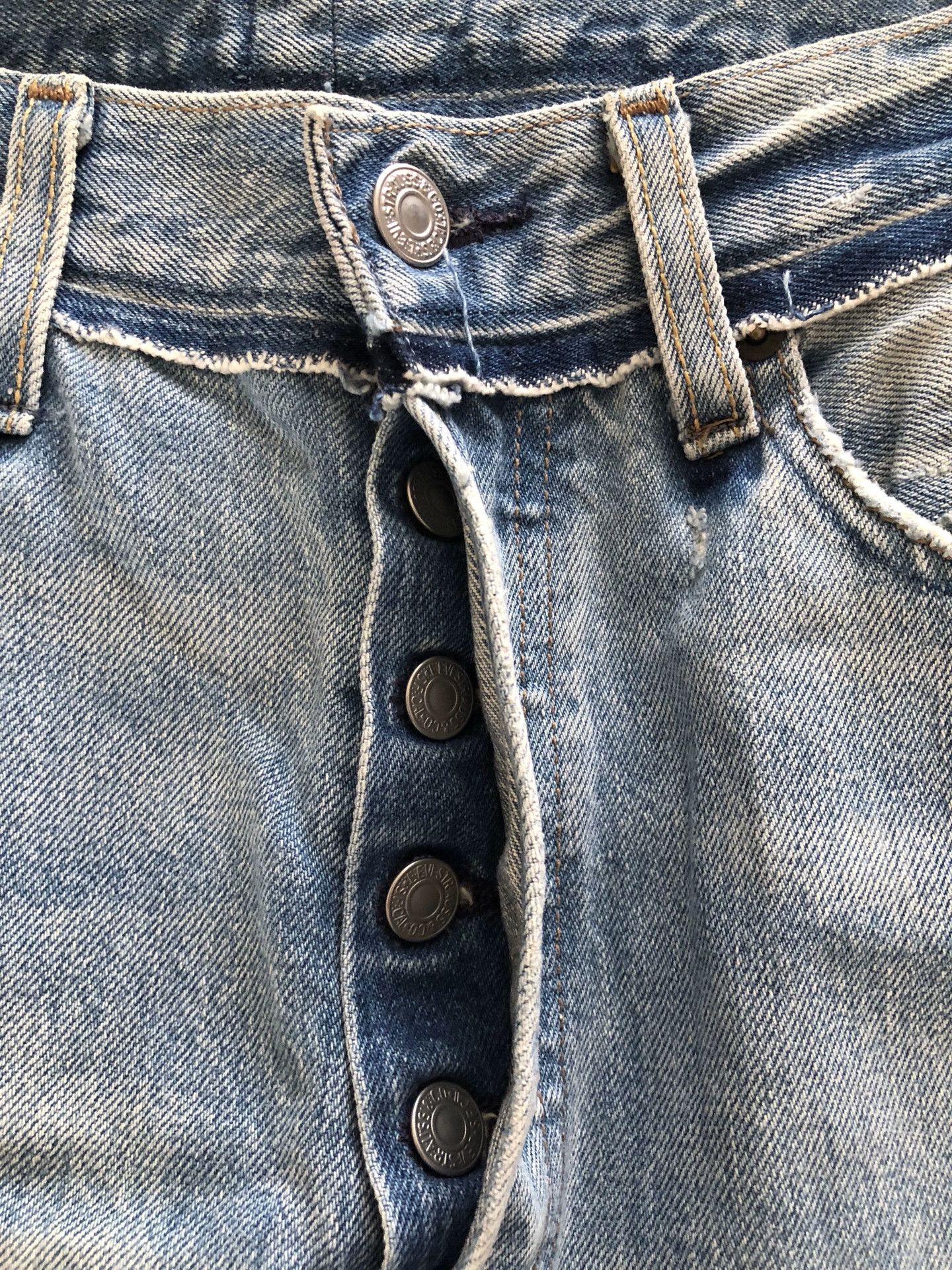 Vetements Vetements Blue Patchwork High-Waist Jeans - dmc Size US 26 / EU 42 - 2 Thumbnail