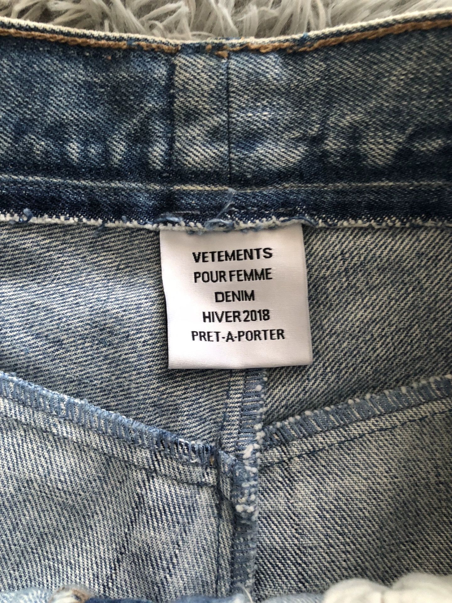 Vetements Vetements Blue Patchwork High-Waist Jeans - dmc Size US 26 / EU 42 - 3 Thumbnail
