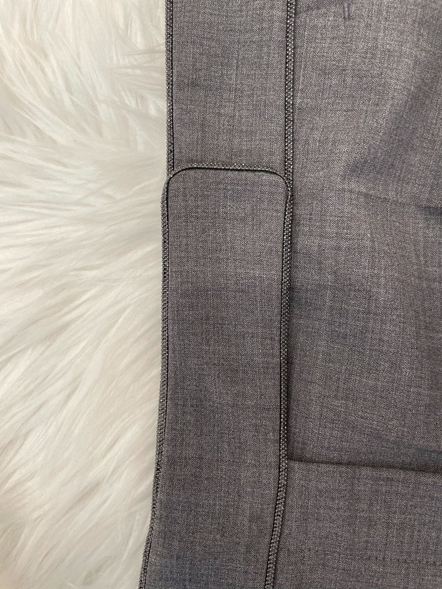 Brunello Cucinelli Brunello Cucinelli Gray Wool Casual Pants F38 - dmc Size US 38 / EU 54 - 6 Thumbnail