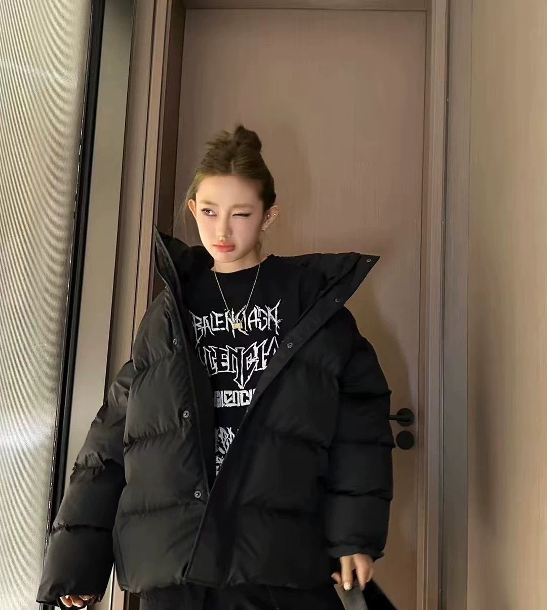 Balenciaga Balenciaga 24SS Limited Black Down Jacket - dmc Size US M / EU 48-50 / 2 - 5 Thumbnail