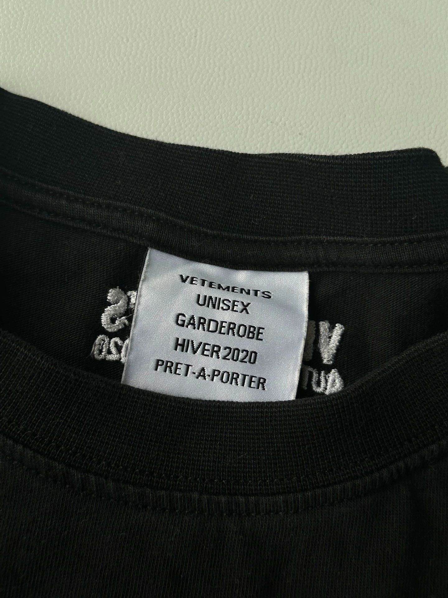 Vetements Vetements 19AW Warning Print Short Sleeve - dmc Size US XS / EU 42 / 0 - 2 Thumbnail