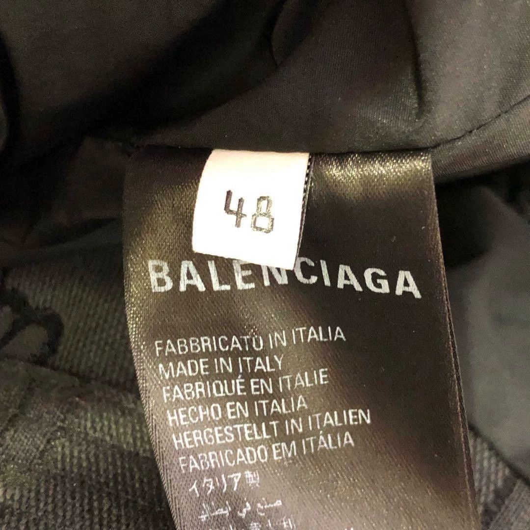 Balenciaga Balenciaga SS22 Logo Print Cotton Coat - dmc Size US M / EU 48-50 / 2 - 7 Thumbnail