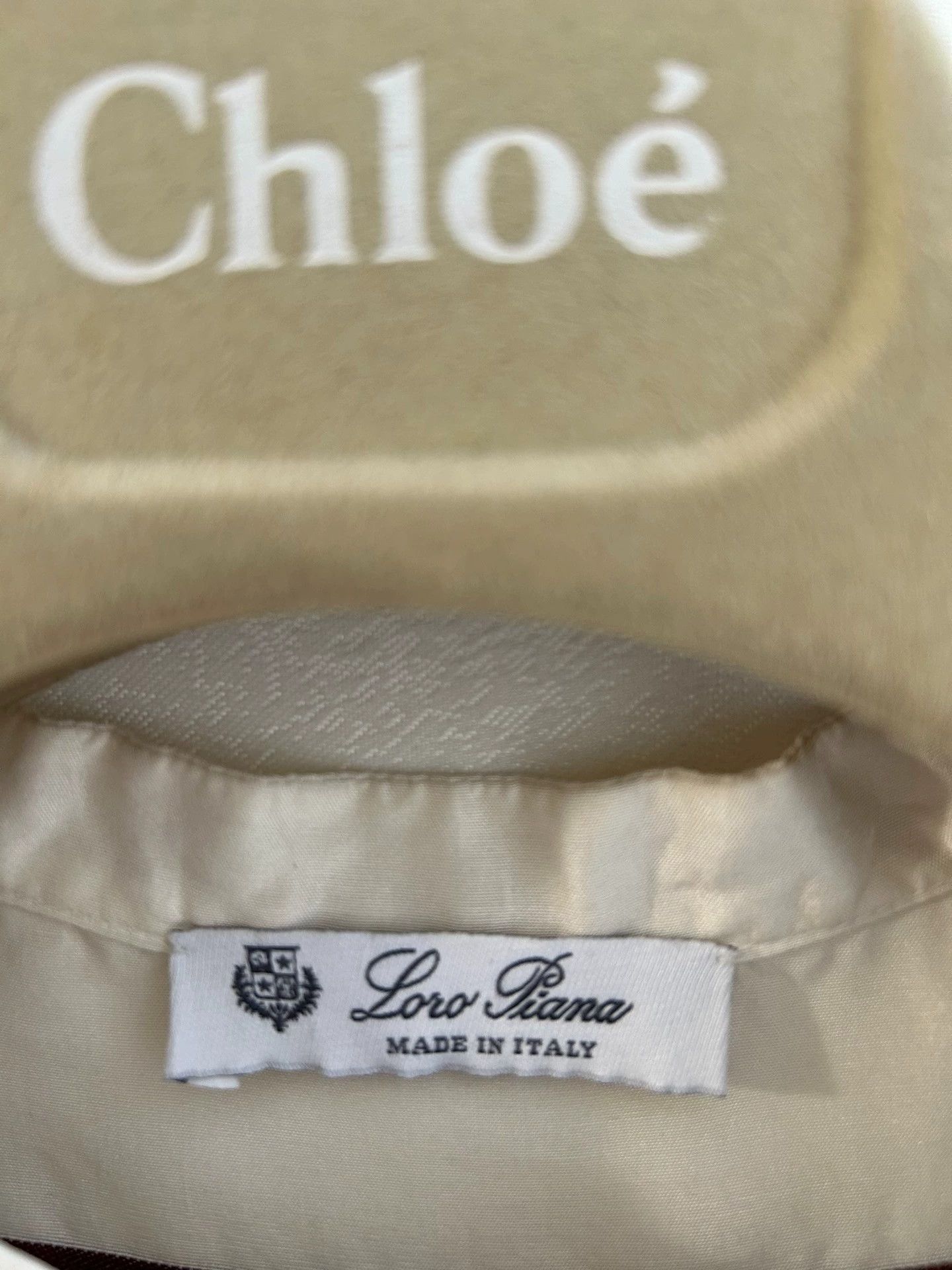 Loro Piana Brunello Cucinelli Beige Silk Top - dmc Size US L / EU 52-54 / 3 - 9 Thumbnail