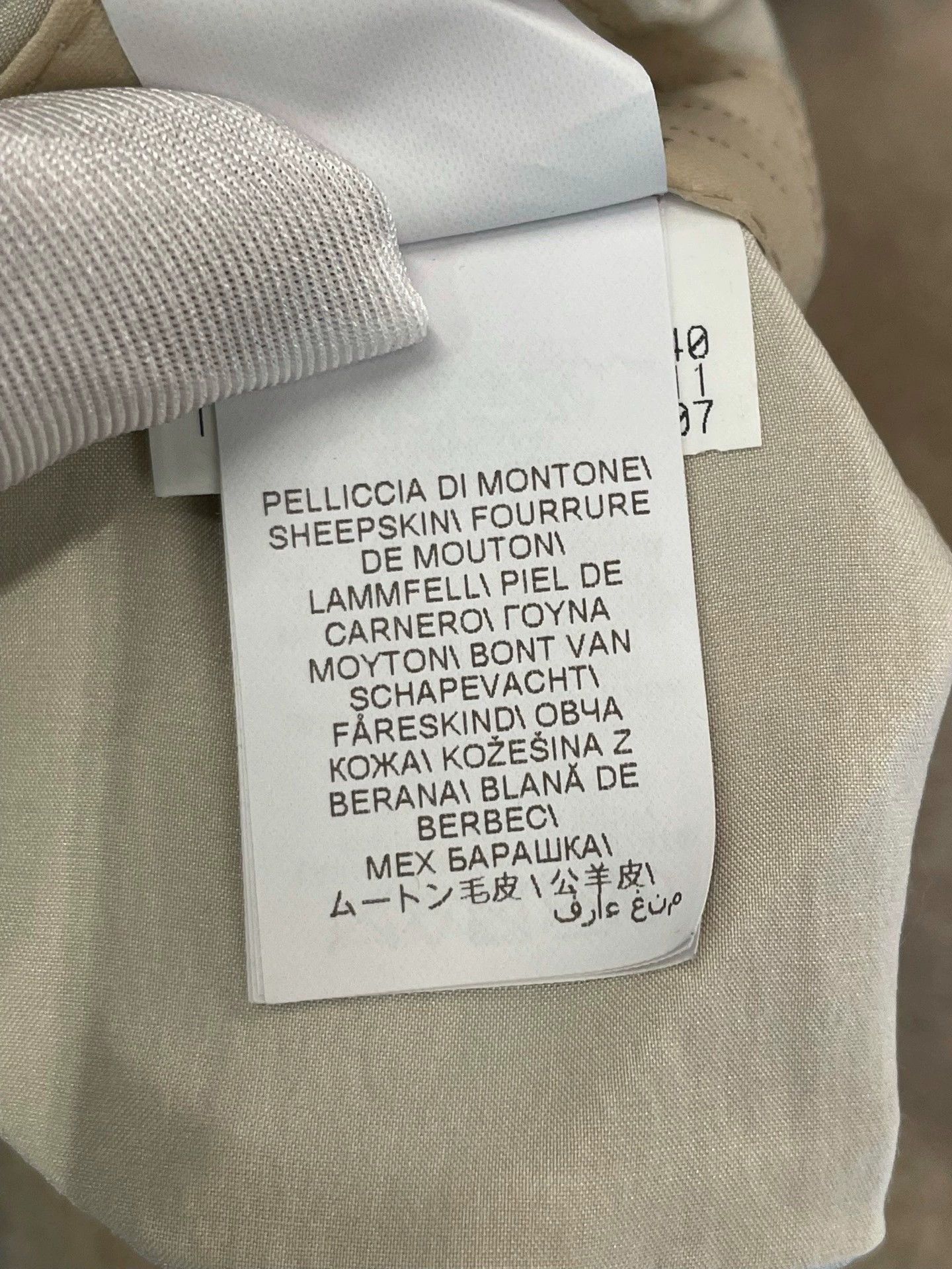 Brunello Cucinelli Brunello Cucinelli Beige Shearling Coat - dmc Size US XL / EU 56 / 4 - 4 Thumbnail