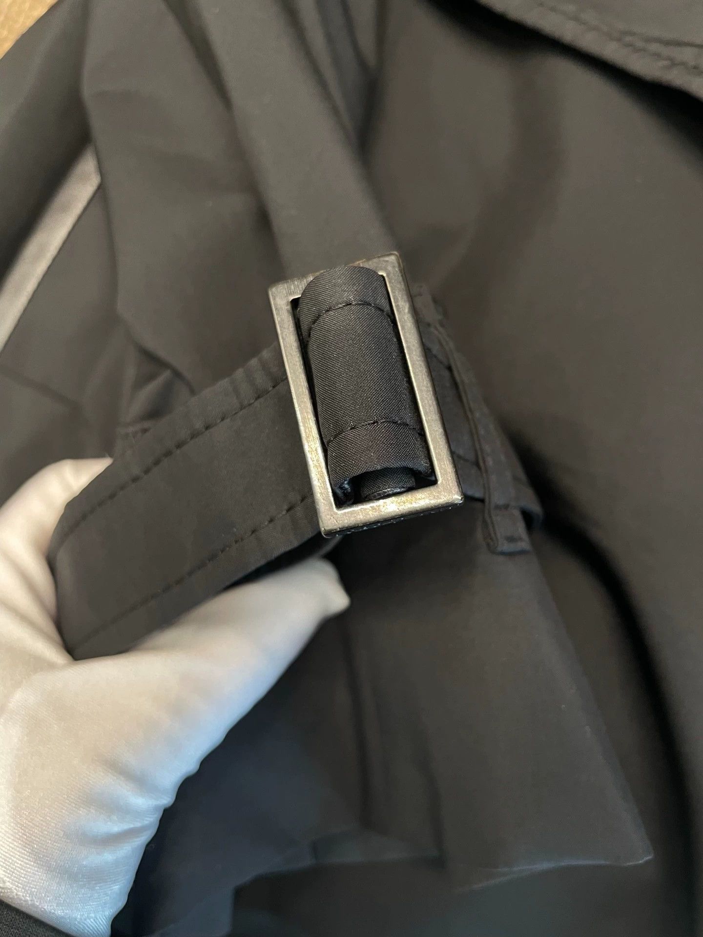 Loro Piana LoroPiana Black Wool Trench Coat - dmc Size US XS / EU 42 / 0 - 8 Thumbnail
