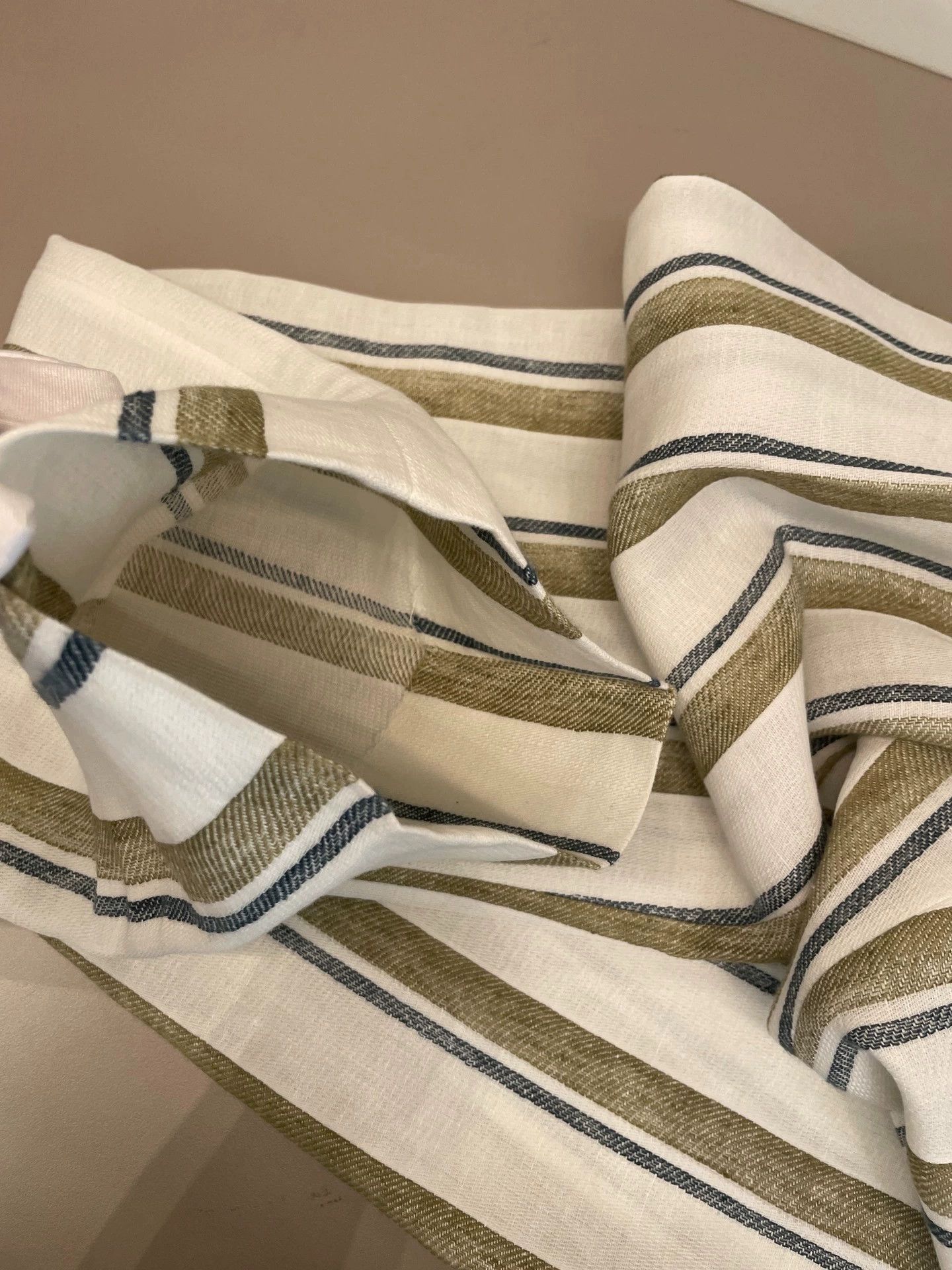 Loro Piana Loro Piana White Striped Linen Pants - dmc Size US 31 - 9 Thumbnail