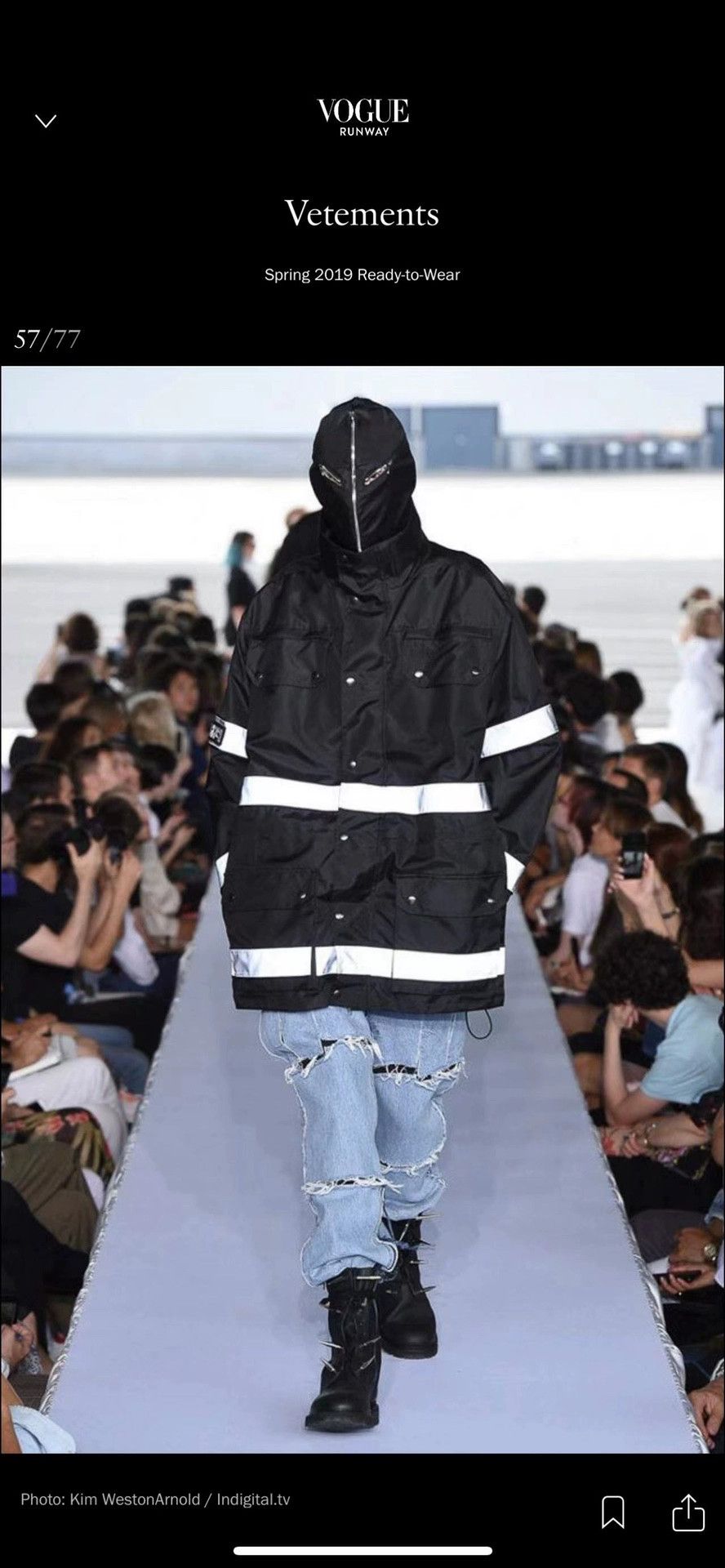 Vetements Vetements Runway Mask Jacket S - dmc Size US S / EU 44-46 / 1 - 2 Thumbnail