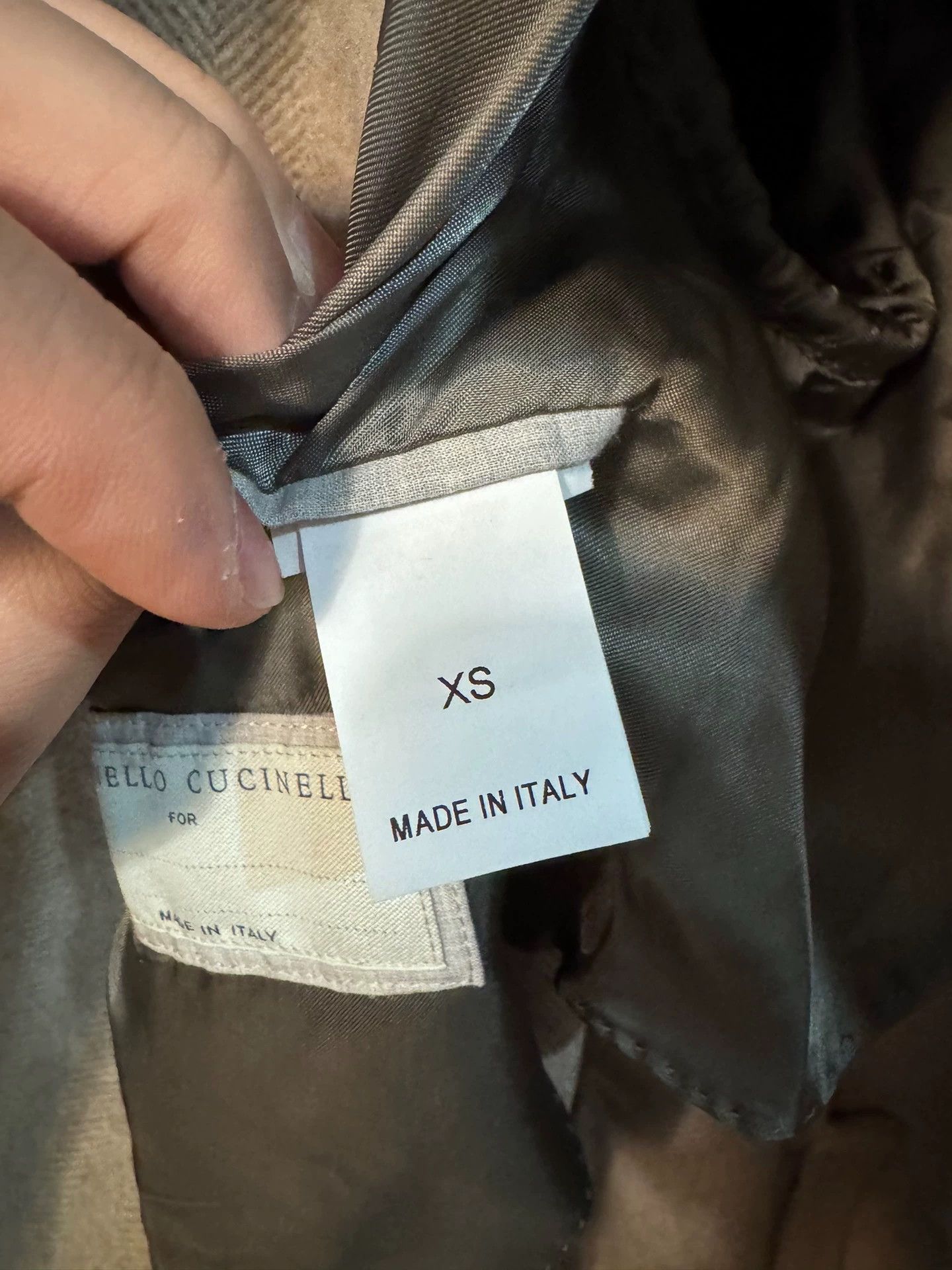 Brunello Cucinelli Brunello Cucinelli Camel Herringbone Cashmere Jacket - dmc Size US XS / EU 42 / 0 - 4 Thumbnail