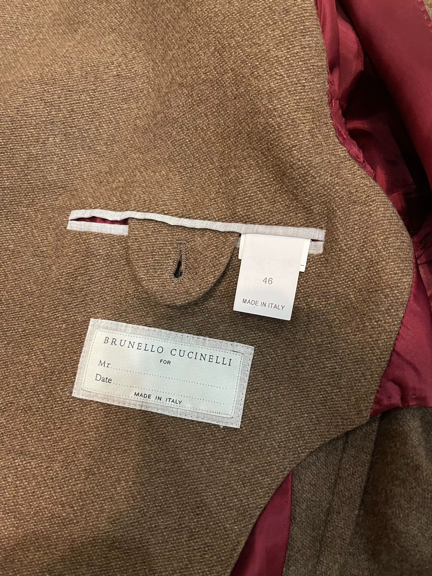 Brunello Cucinelli Brunello Cucinelli Brown Men's Blazer - dmc Size US S / EU 44-46 / 1 - 5 Thumbnail
