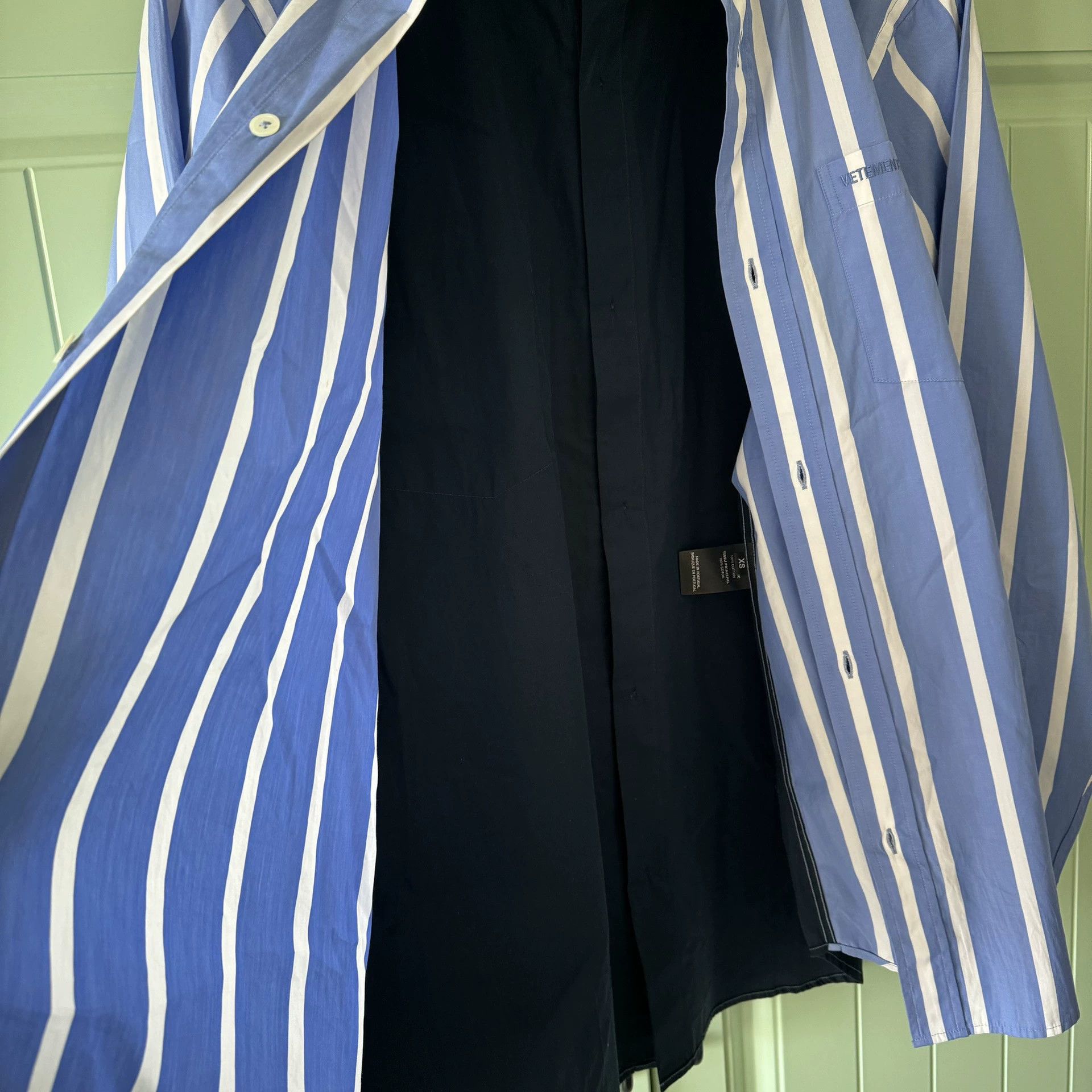 Vetements VETEMENTS 2018 Blue Stripe Shirt XS - dmc Size US XS / EU 42 / 0 - 7 Thumbnail