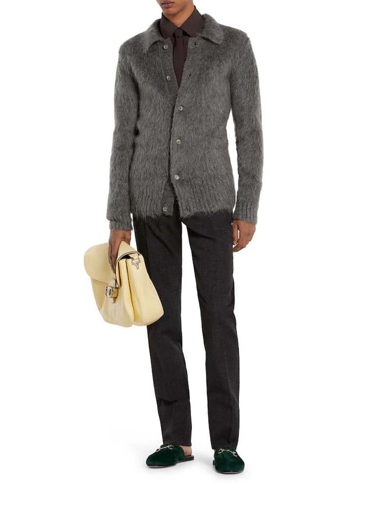 Gucci BRUSHED MOHAIR WOOL CARDIGAN Size US S / EU 44-46 / 1 - 2 Thumbnail