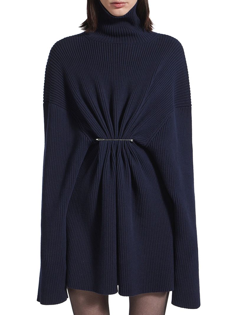Balenciaga DRAPED KNIT MINI DRESS Size M / US 6-8 / IT 42-44 - 3 Thumbnail