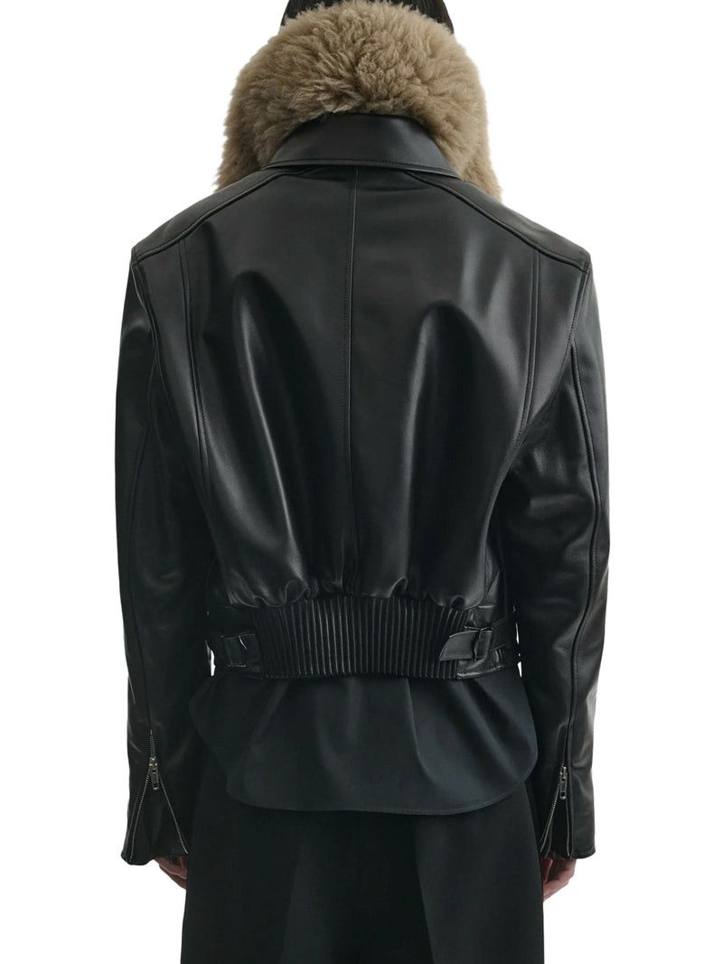 Phoebe Philo SHORT LEATHER AVIATOR JACKET Size M / US 6-8 / IT 42-44 - 3 Thumbnail
