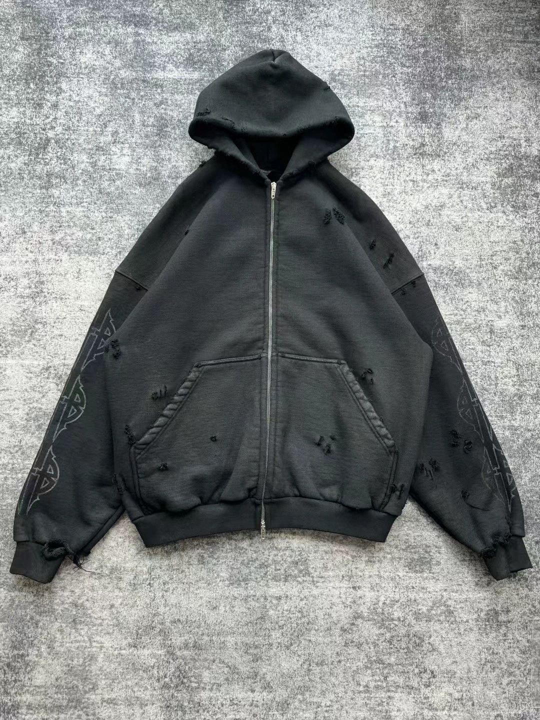 Balenciaga Balenciaga Paris Tower Zip Jacket - dmc Size US XXS / EU 40 - 2 Thumbnail