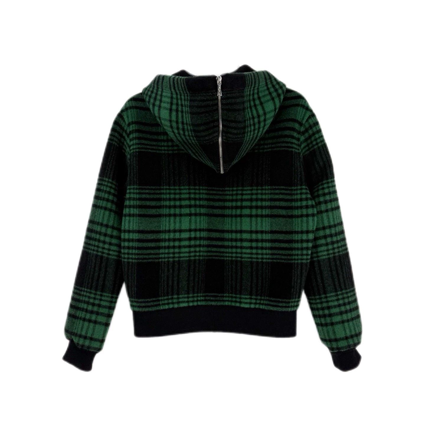 Louis Vuitton Green Plaid Wool Hooded Jacket - dmc Size US XS / EU 42 / 0 - 2 Thumbnail