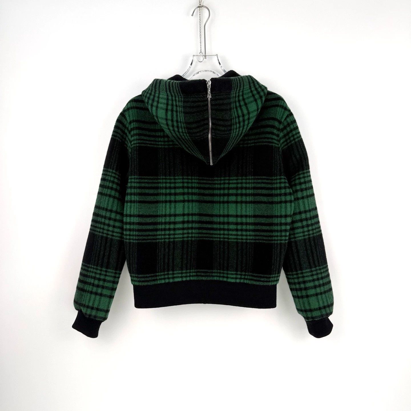 Louis Vuitton Green Plaid Wool Hooded Jacket - dmc Size US XS / EU 42 / 0 - 4 Thumbnail