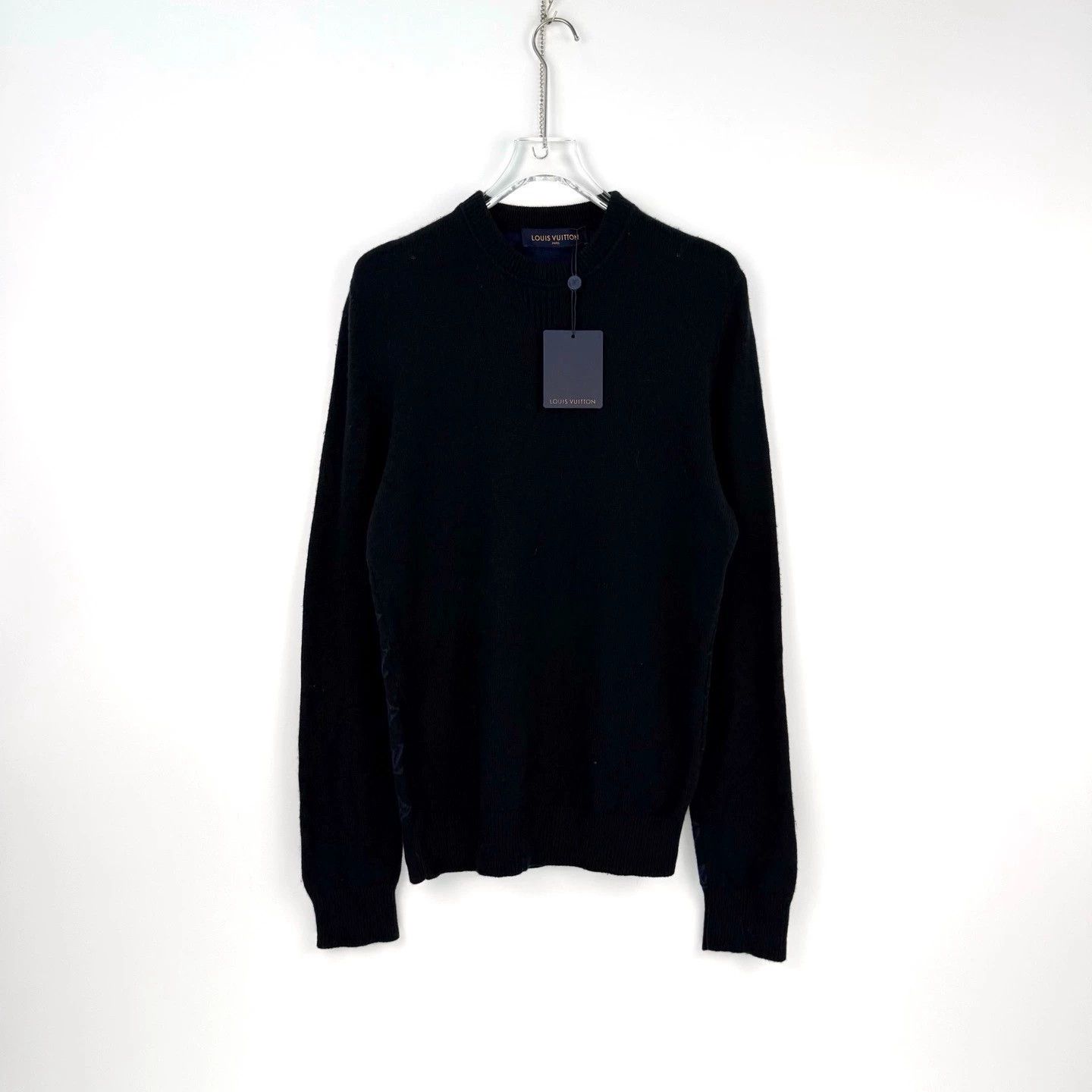Louis Vuitton LV Blue Cashmere Sweater Back Logo 4L - dmc Size US L / EU 52-54 / 3 - 3 Thumbnail