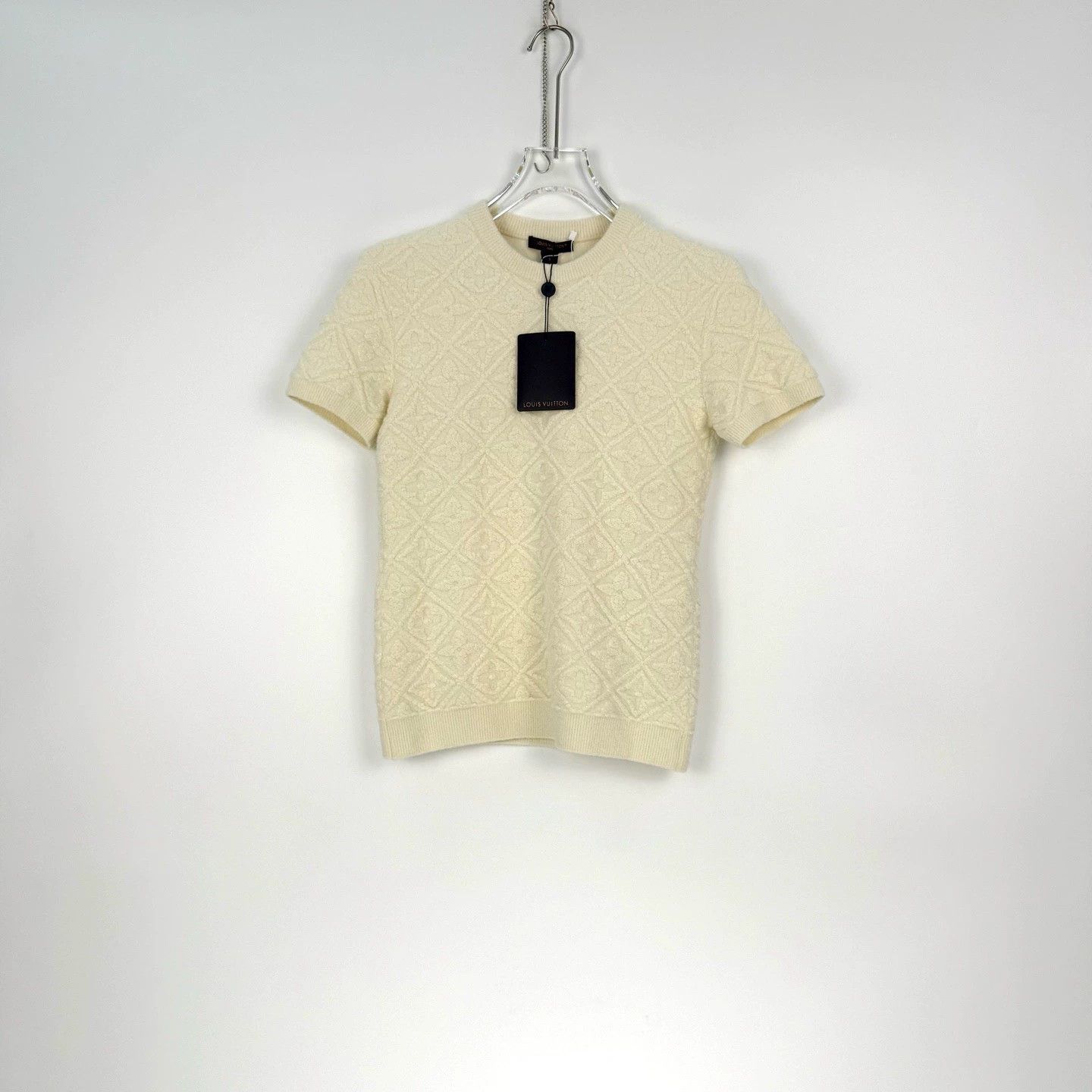 Louis Vuitton Louis Vuitton White Logo Wool Sweater - dmc Size US S / EU 44-46 / 1 - 3 Thumbnail