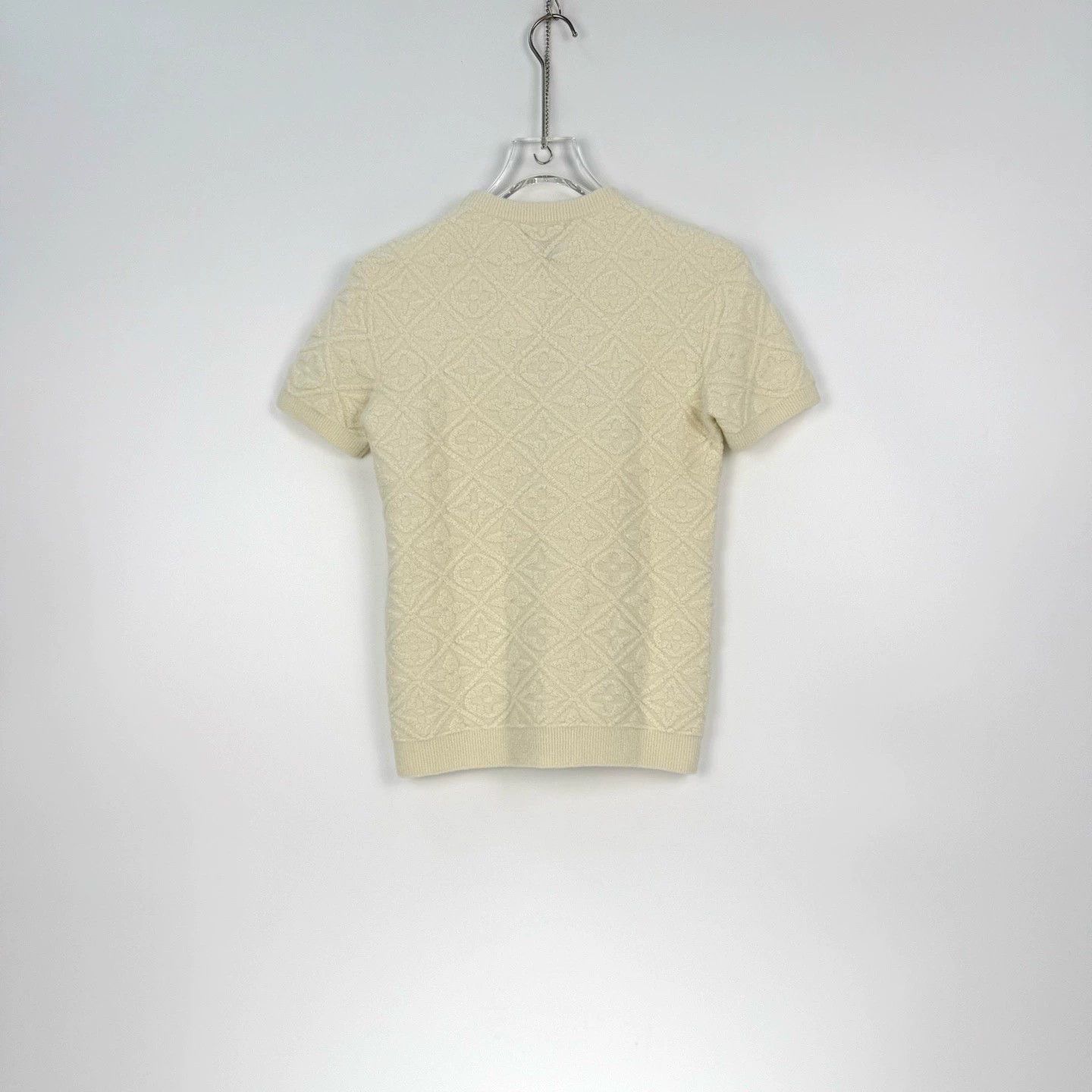 Louis Vuitton Louis Vuitton White Logo Wool Sweater - dmc Size US S / EU 44-46 / 1 - 4 Thumbnail