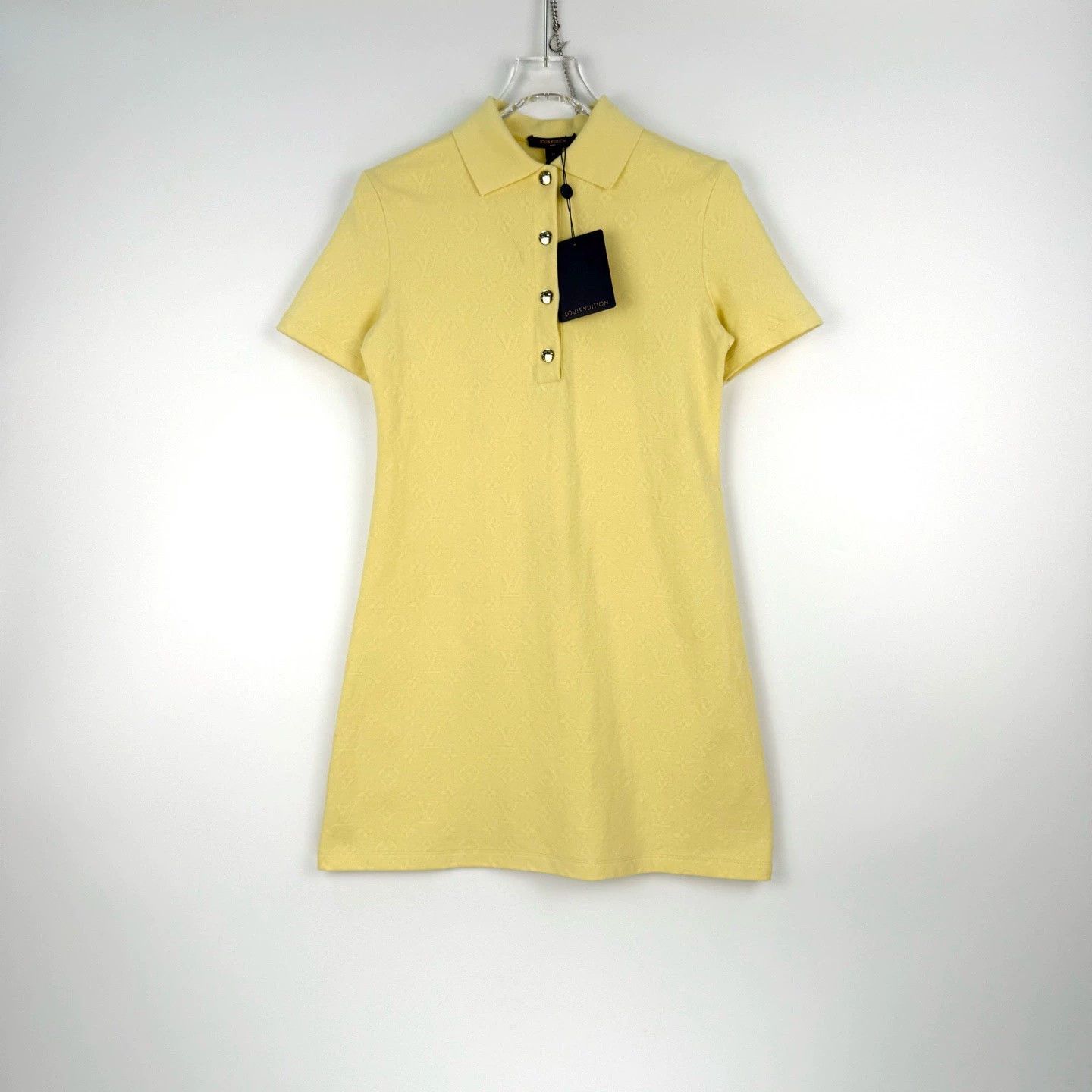 Louis Vuitton Louis Vuitton Yellow Logo Polo Dress - dmc Size US M / EU 48-50 / 2 - 3 Thumbnail