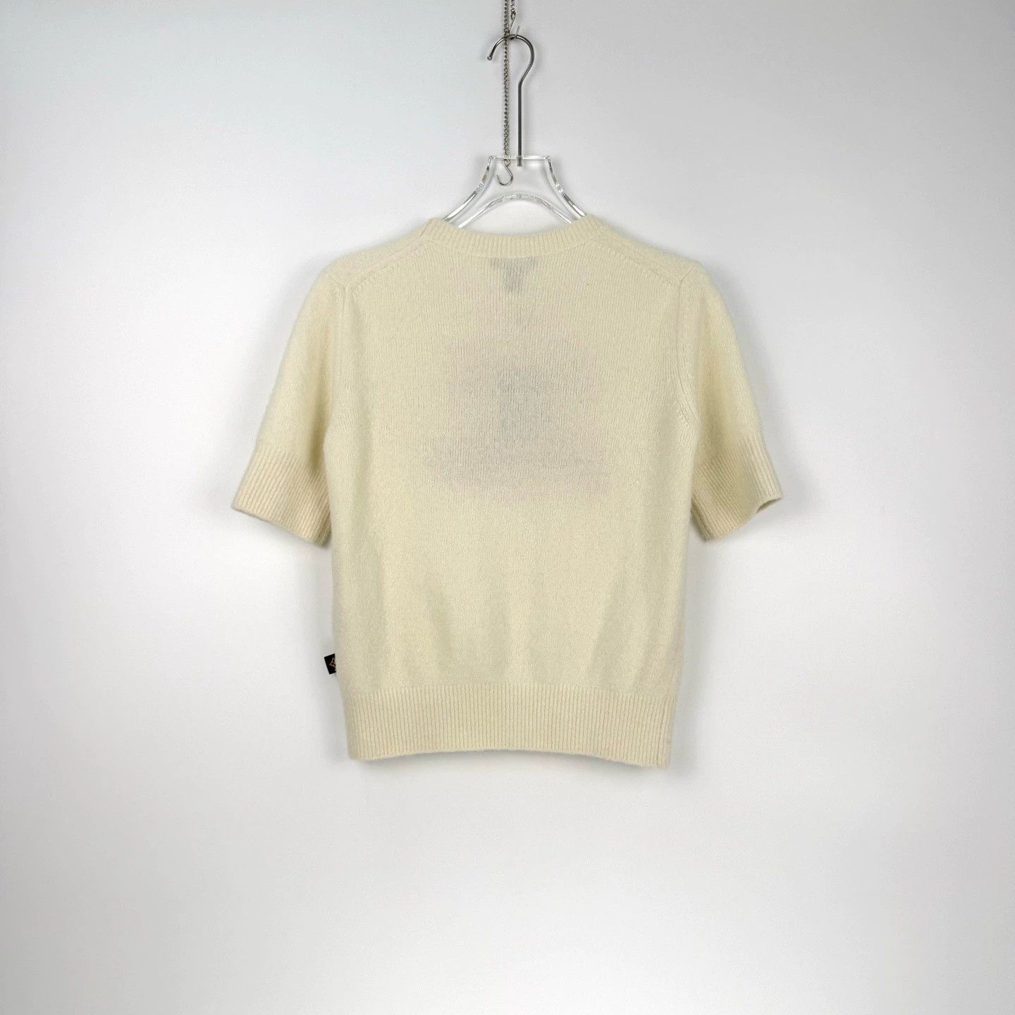 Louis Vuitton Louis Vuitton Beige Logo Short-Sleeve Sweater - dmc Size US M / EU 48-50 / 2 - 4 Thumbnail
