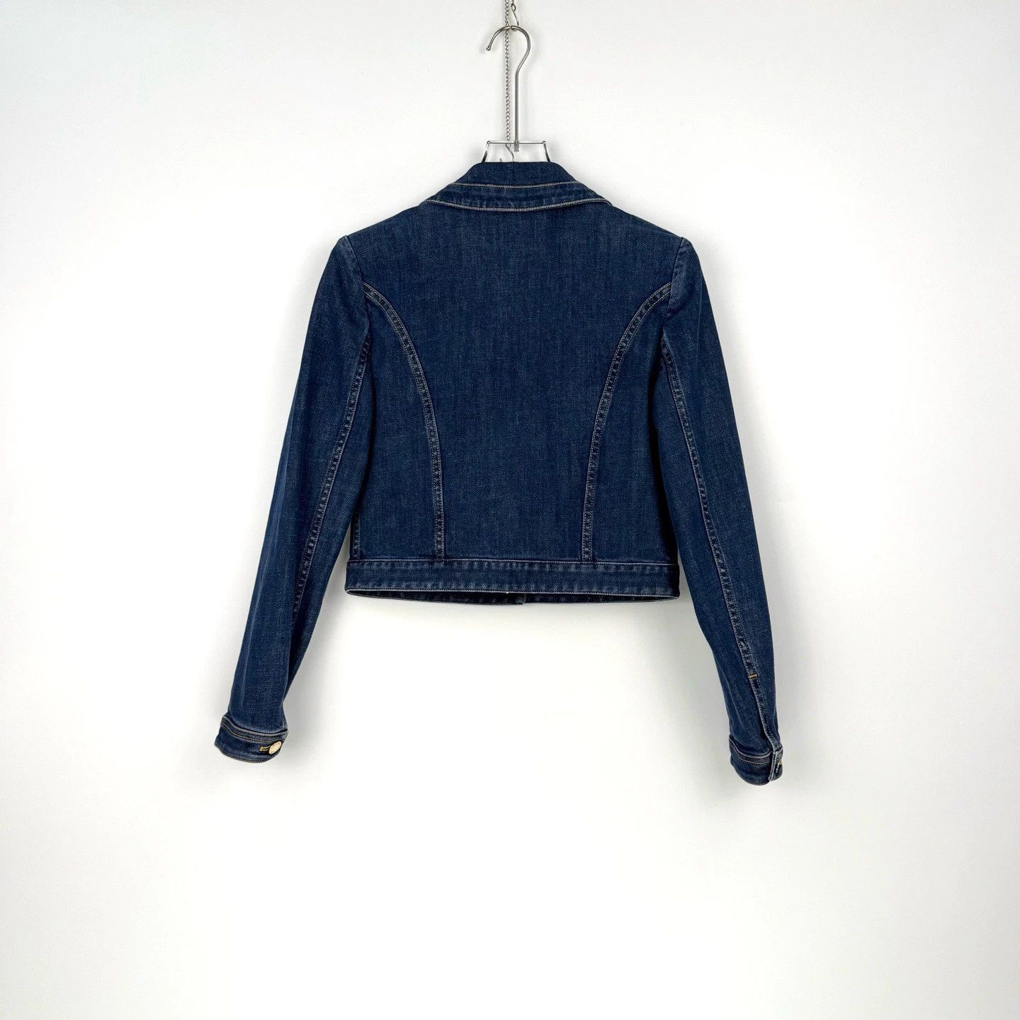 Louis Vuitton LV Washed Blue Denim Jacket with Metal Label - dmc Size US XS / EU 42 / 0 - 4 Thumbnail