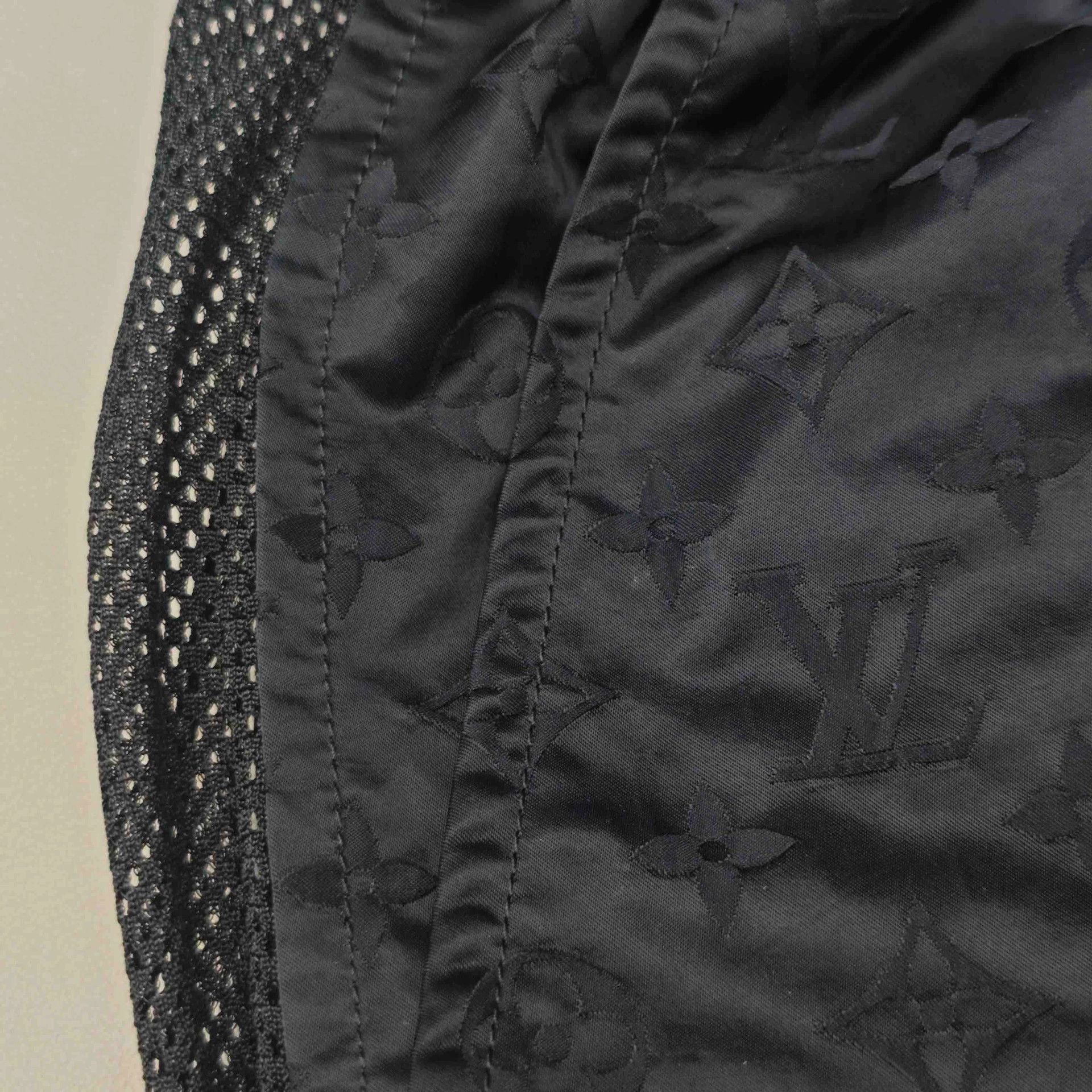 Louis Vuitton LV Black Logo Mesh Panel Cropped Pants - dmc Size US 31 - 7 Thumbnail